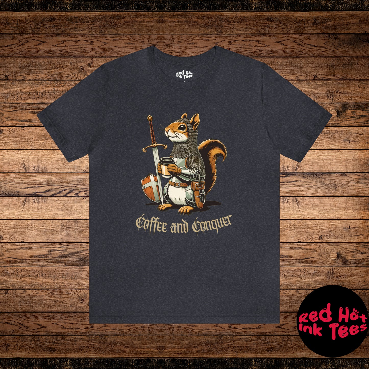 🐿️ Coffee and Conquer Squirrel Tee 🐿️