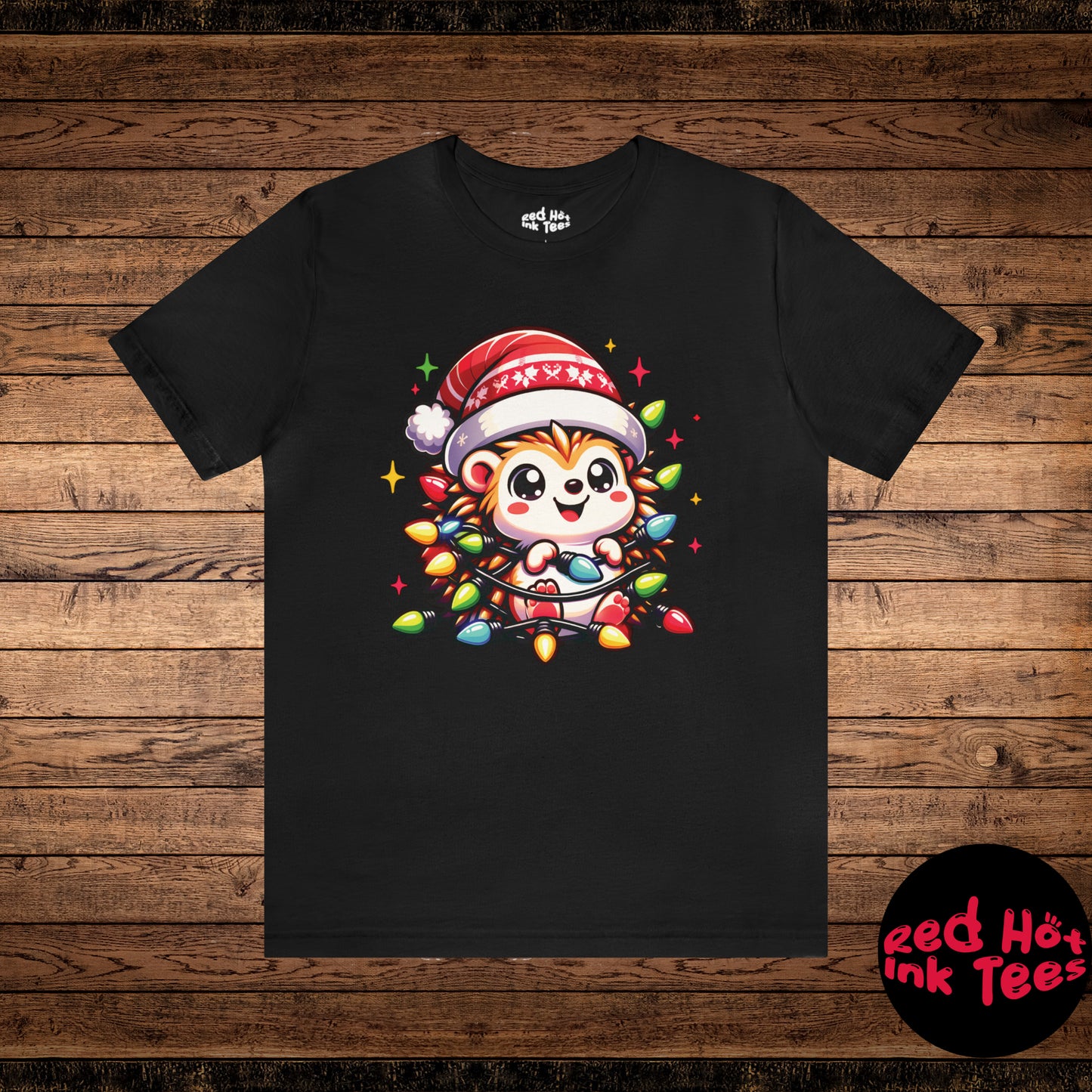 Hedgehog Christmas Entanglement Tee