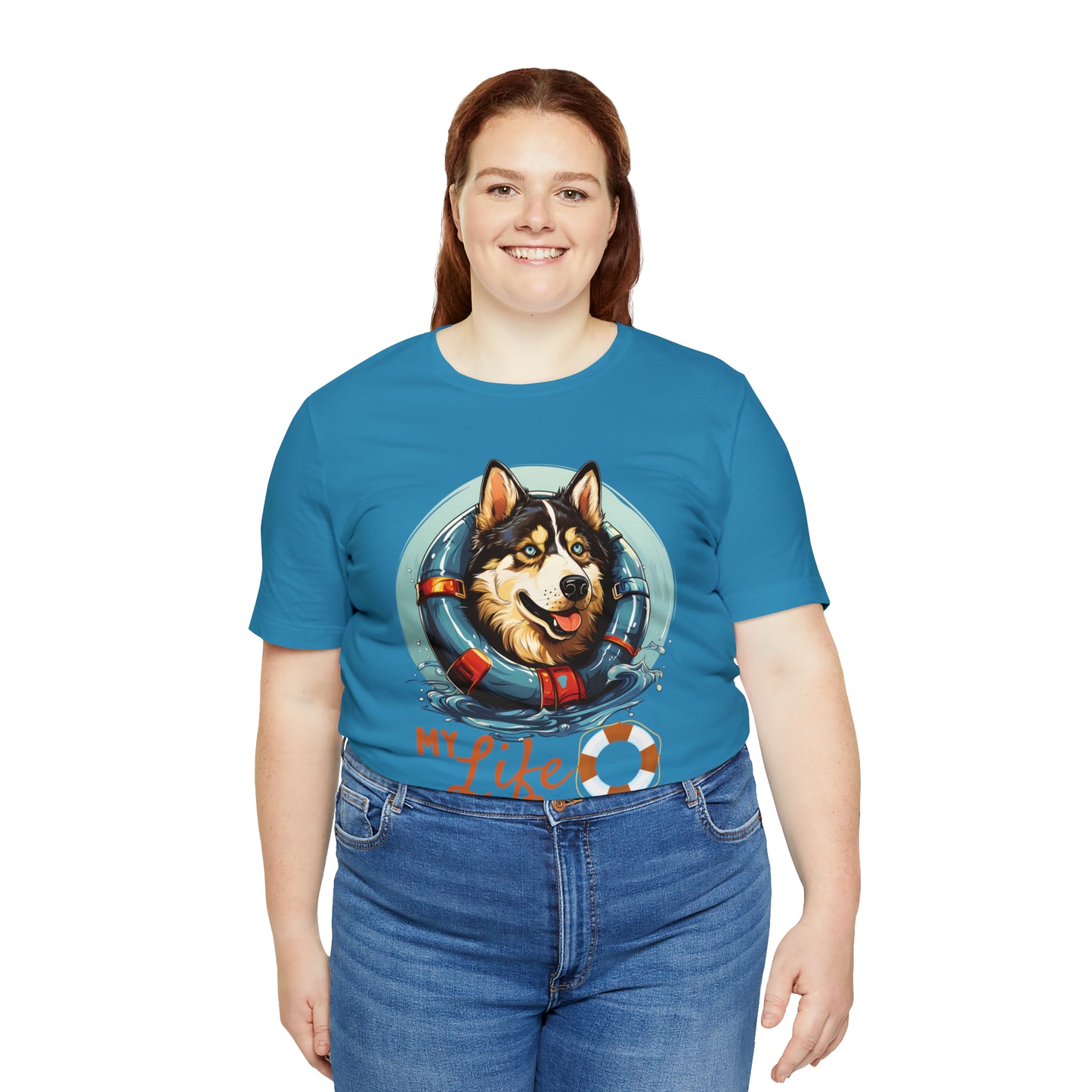 My Life Saver Siberian Husky Dog Tee