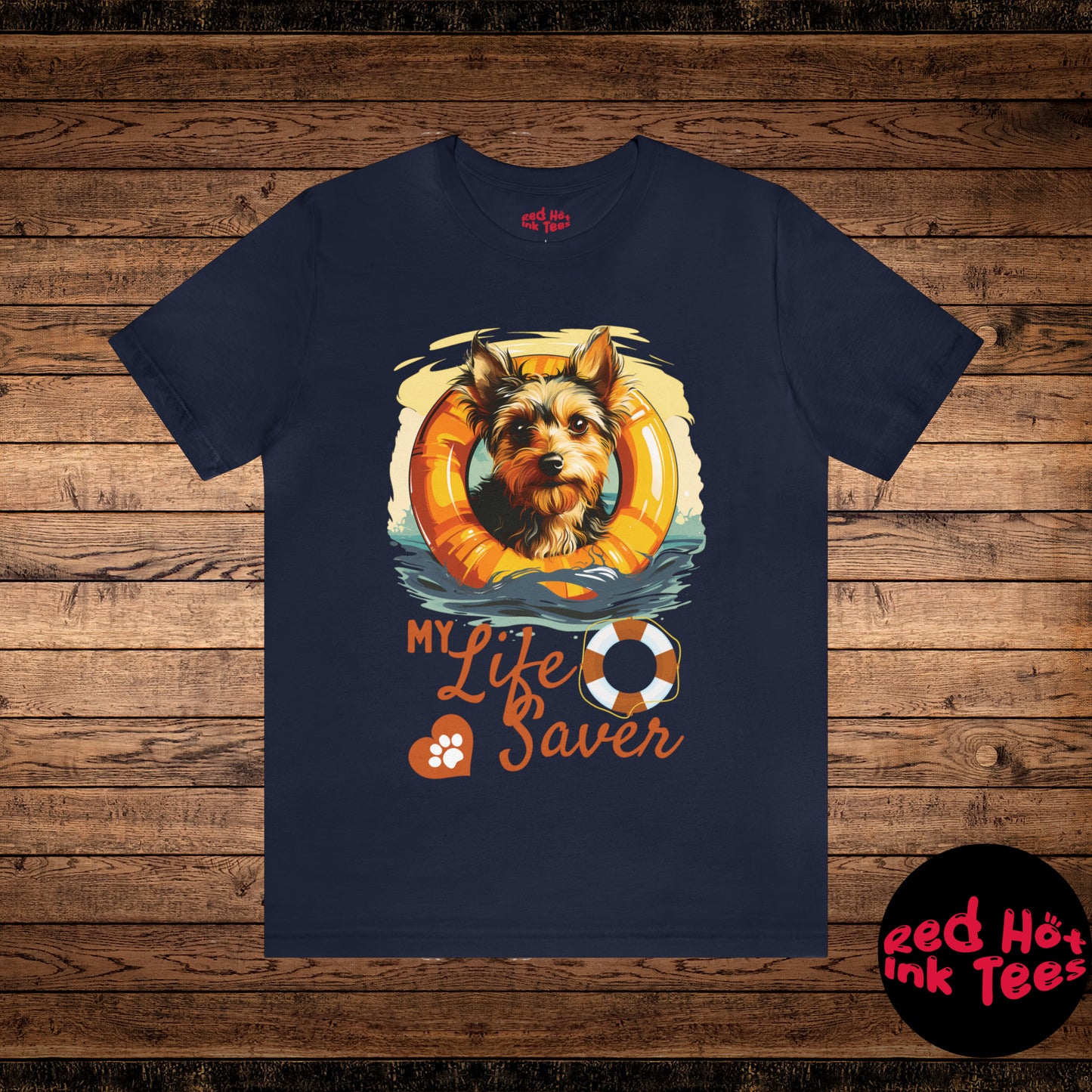 My Life Saver Silky Terrier Dog Tee