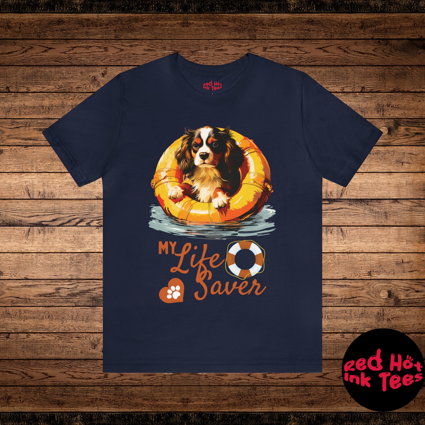 My Life Saver Cavalier King Charles Spaniel Dog Tee