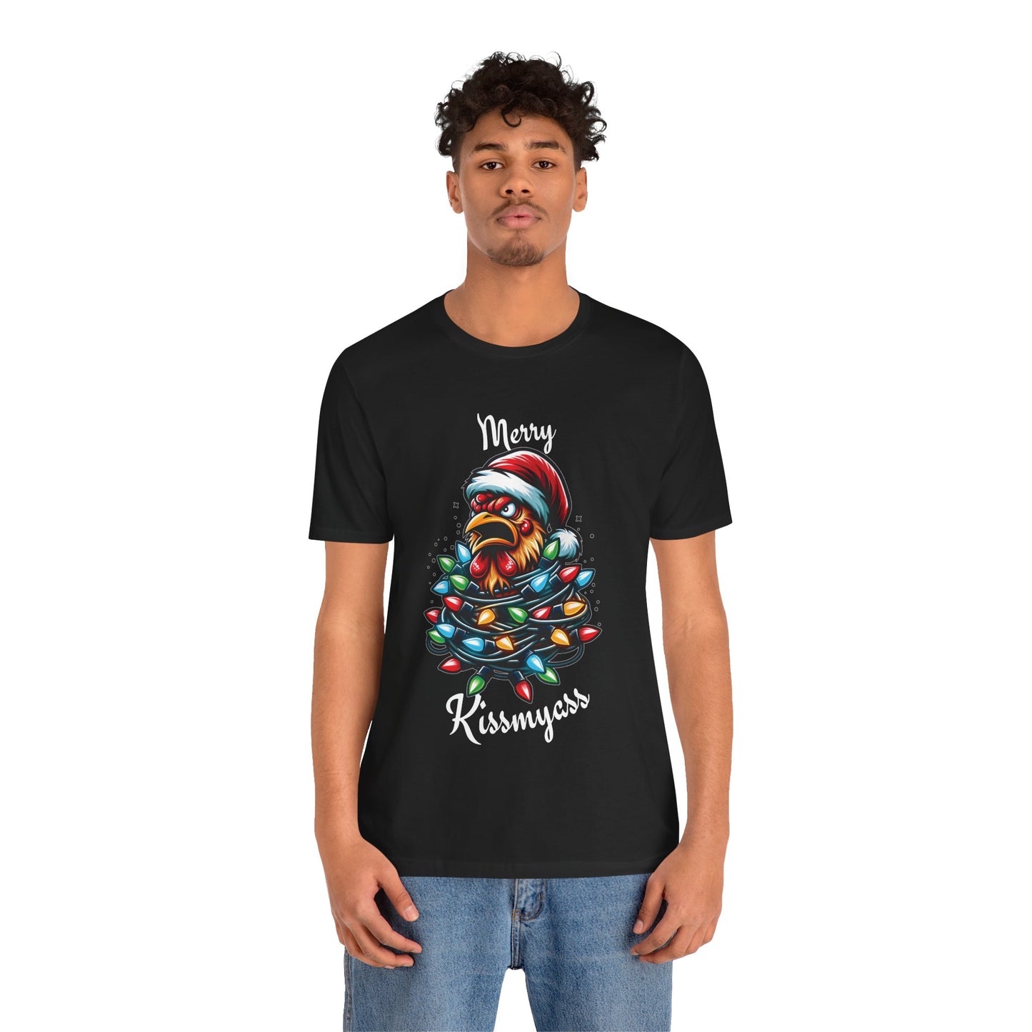 Merry Kissmyass Chicken Tee