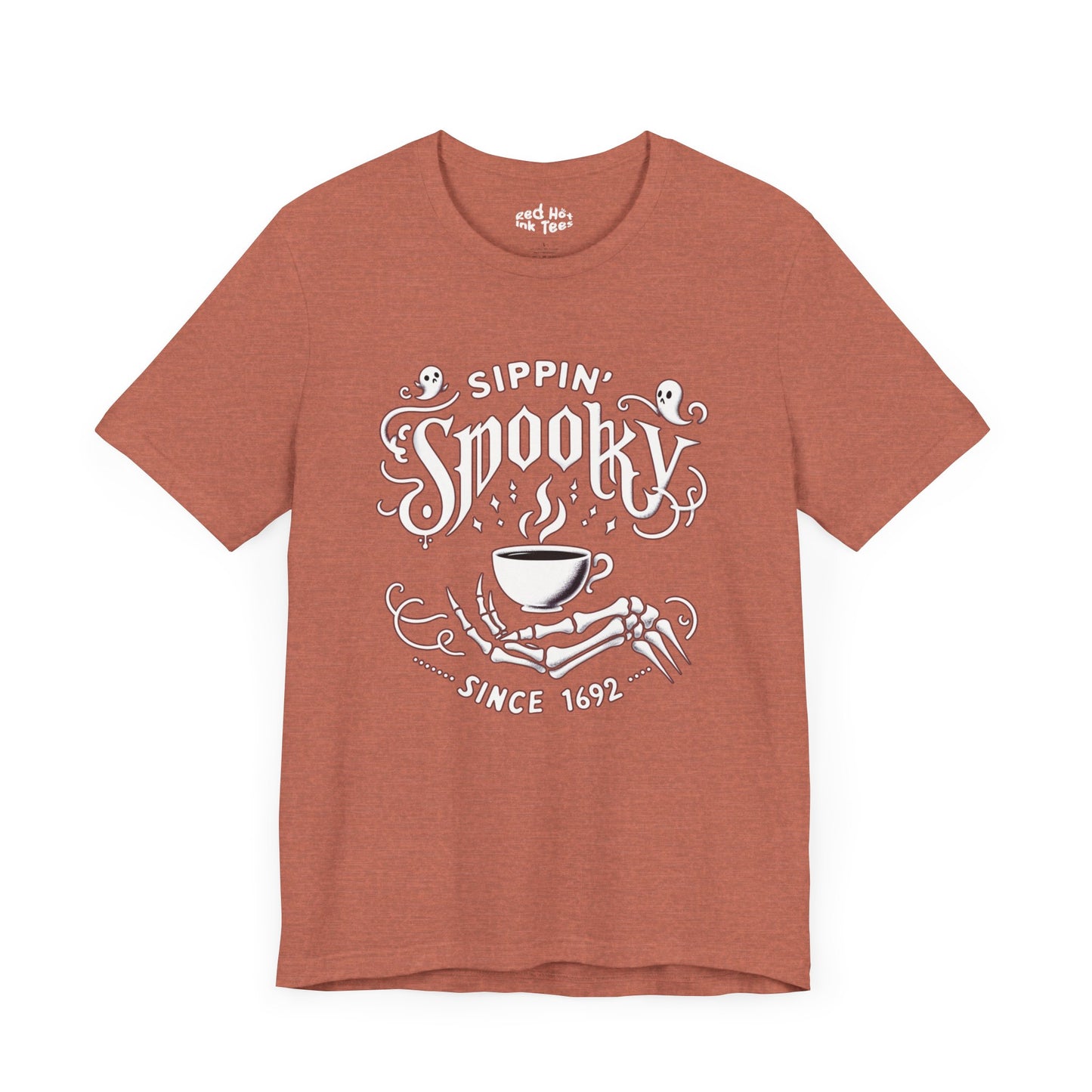 ☕ "Sippin' Spooky Since 1692" Halloween Coffee T-Shirt 💀🎃