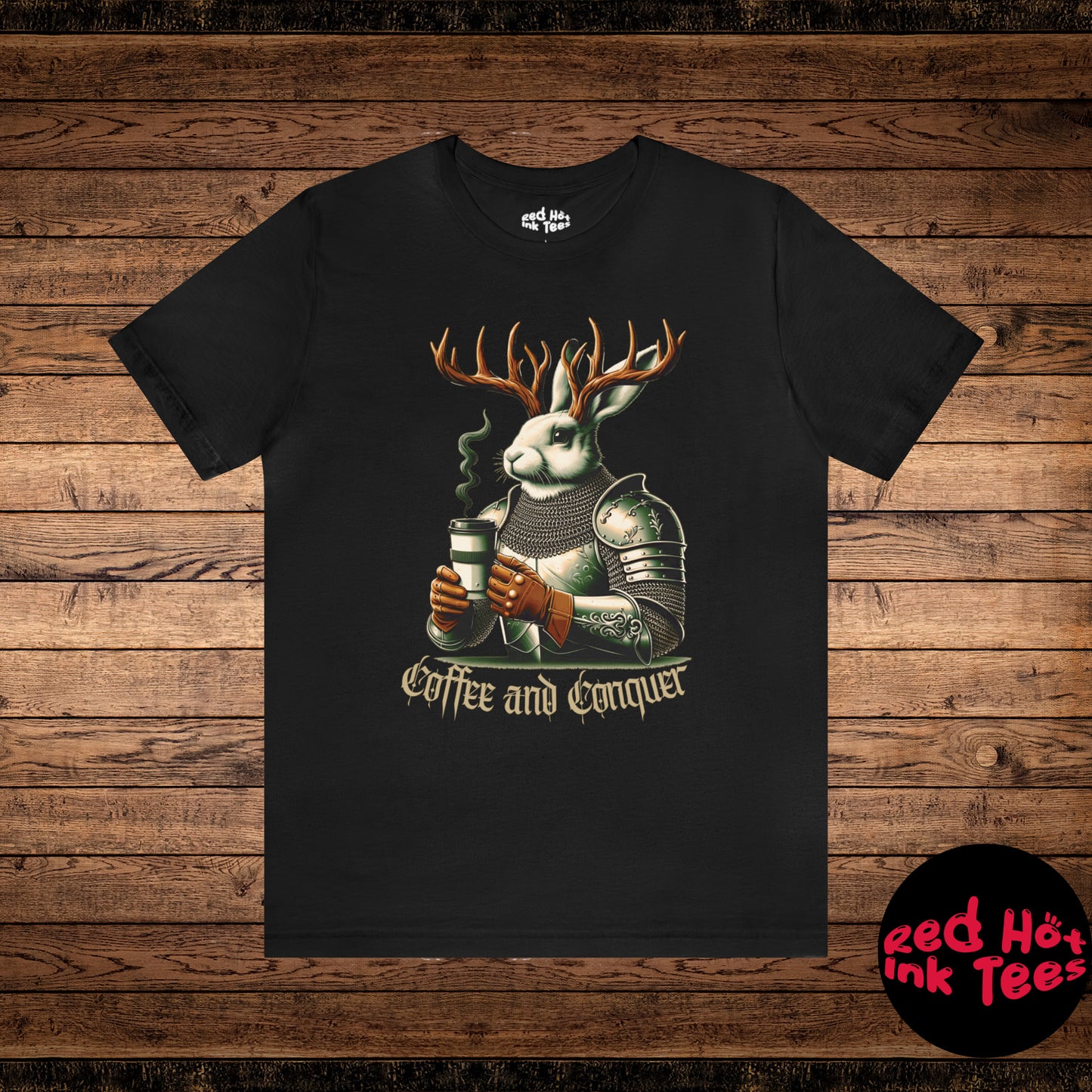 🐇🦌 Coffee and Conquer Jackalope Tee 🐇🦌