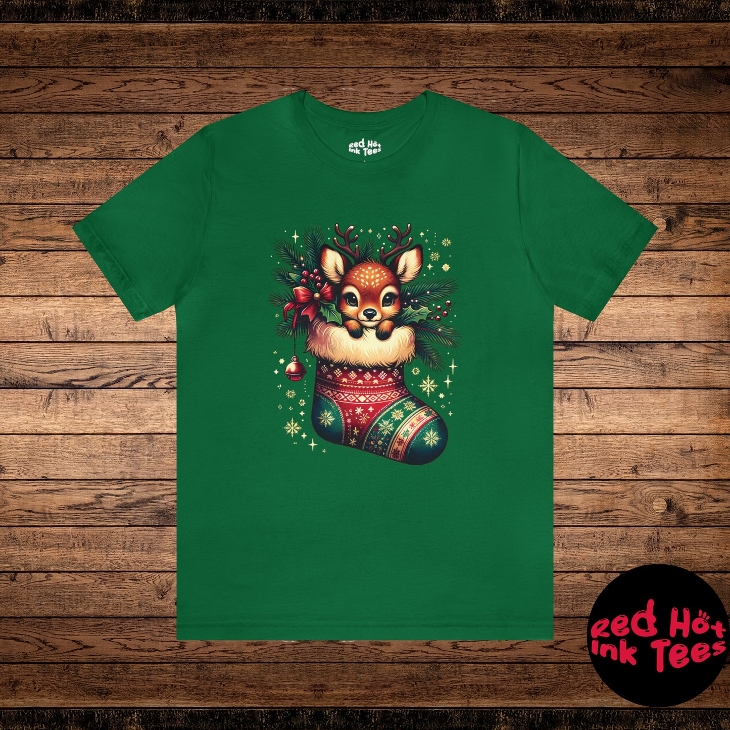 🦌 "Deer Stocking Tee" 🎄