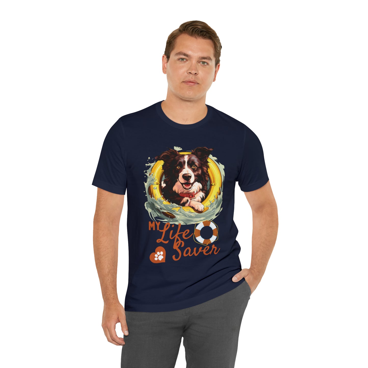 My Life Saver Border Collie Dog Tee