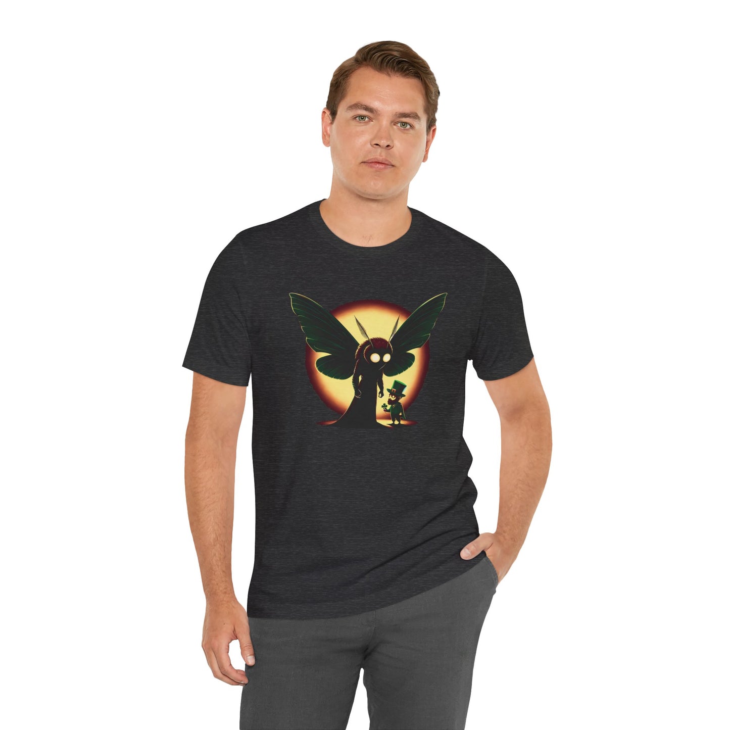 Mothman Meets a Leprechaun Tee