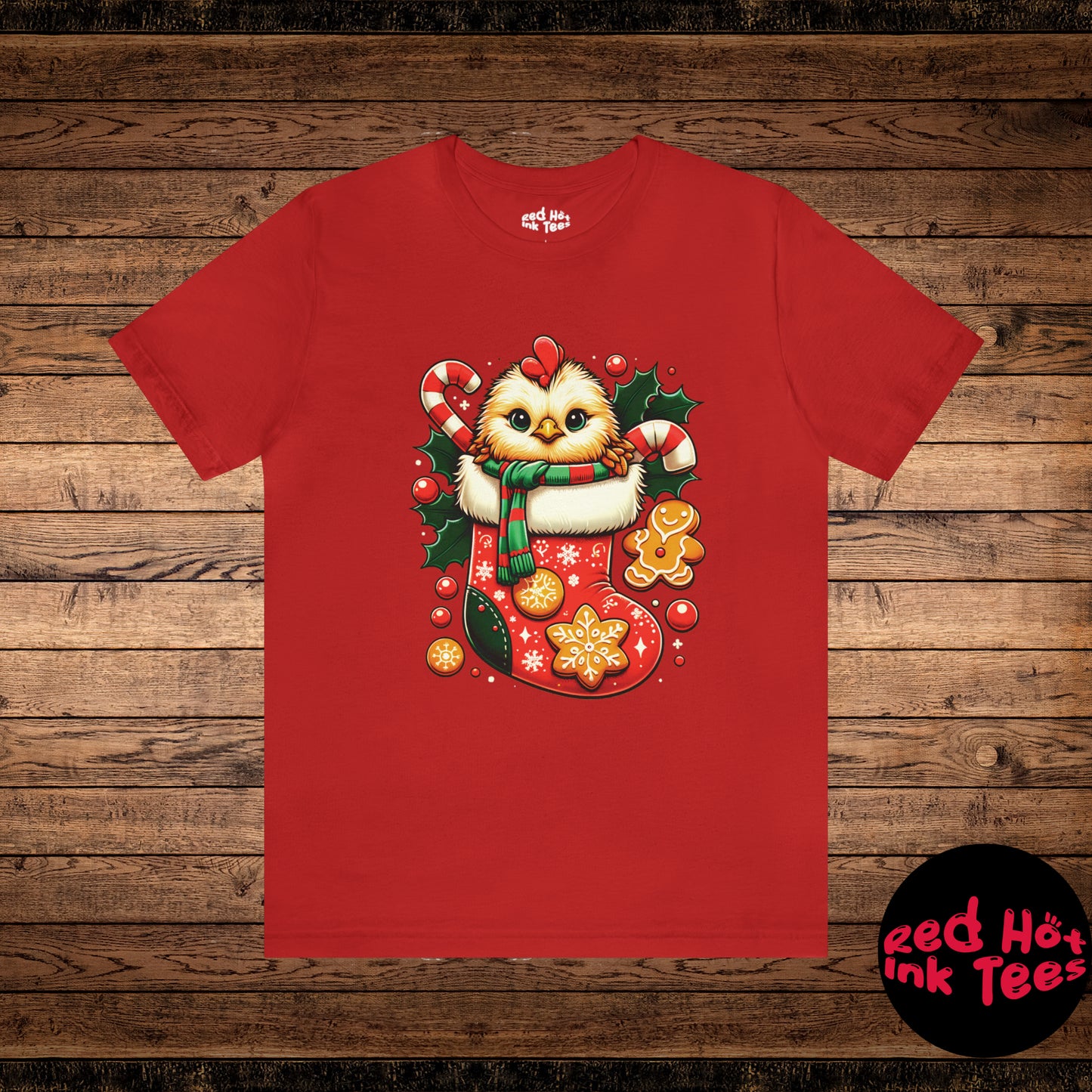 🐥 "Chick Stocking Tee" 🎄