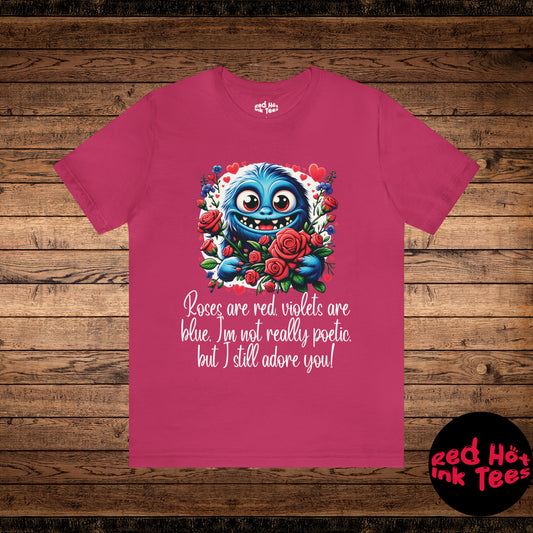 🌹💜 "Roses Are Red, Violets Are Blue" Tee 🌼👾