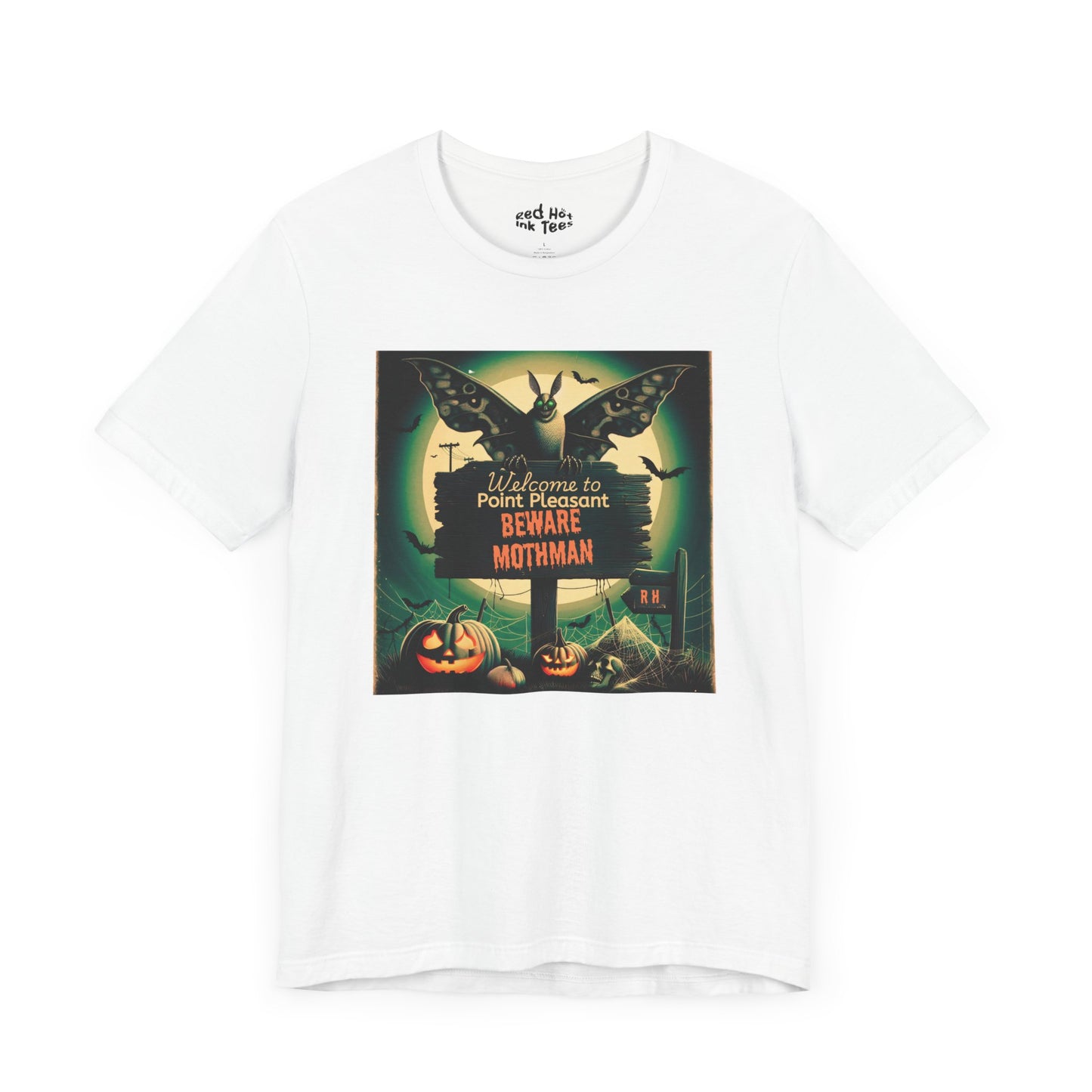 🦋🌕 "Beware Mothman" Point Pleasant Halloween T-Shirt 🎃🦇