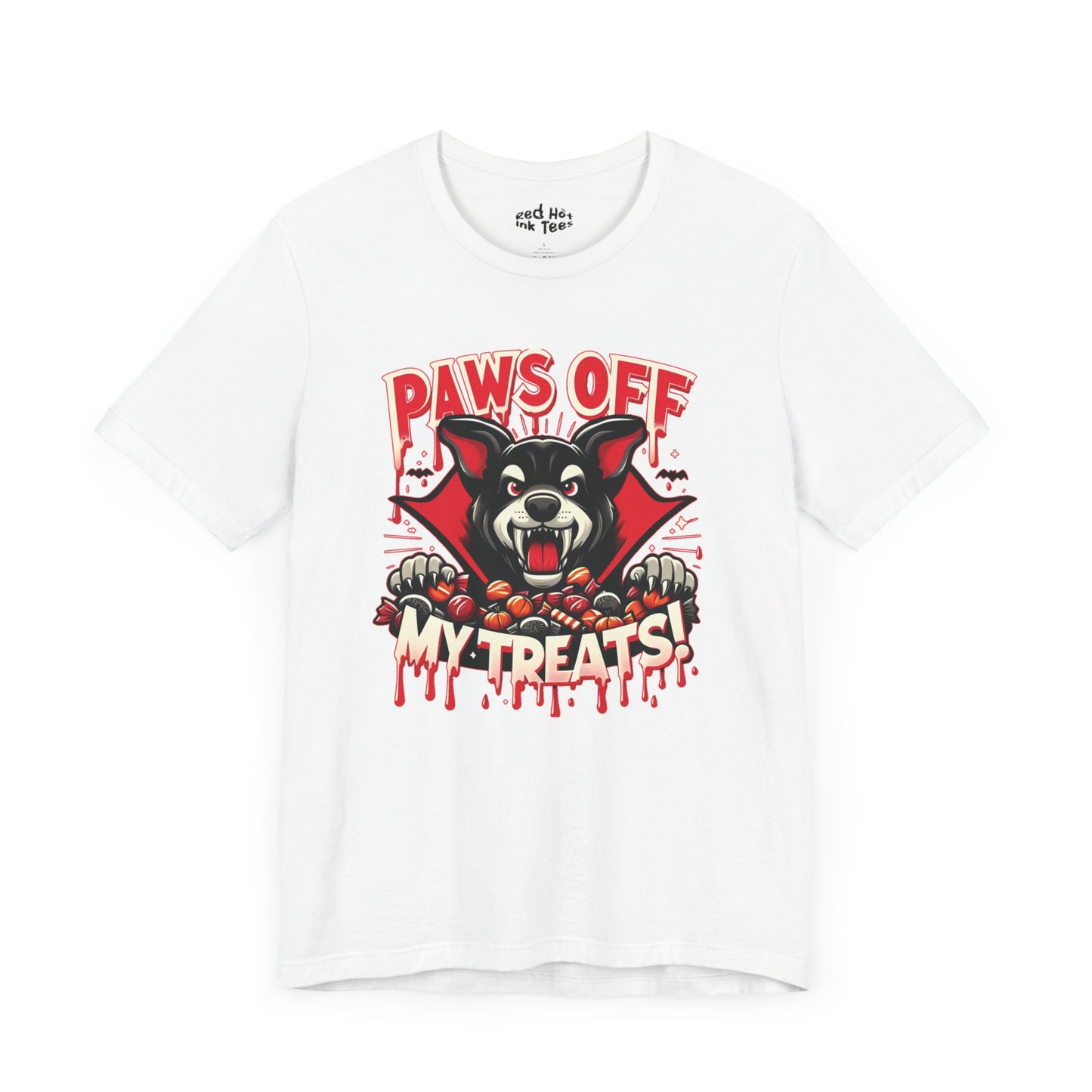 🐾🧛‍♂️ "Paws Off My Treats" Fierce Halloween Dog T-Shirt 🍬🎃