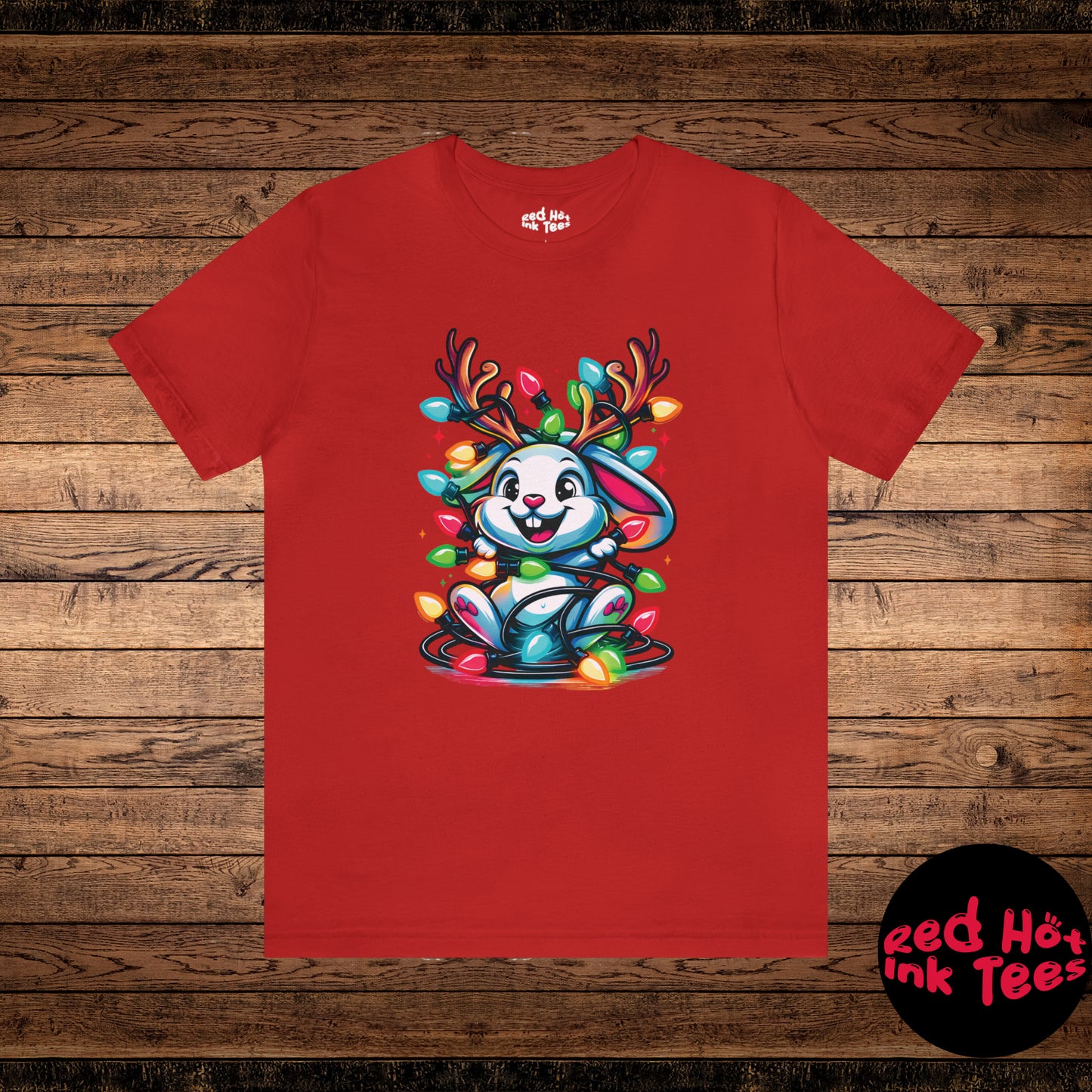 Jackalope Christmas Entanglement Tee