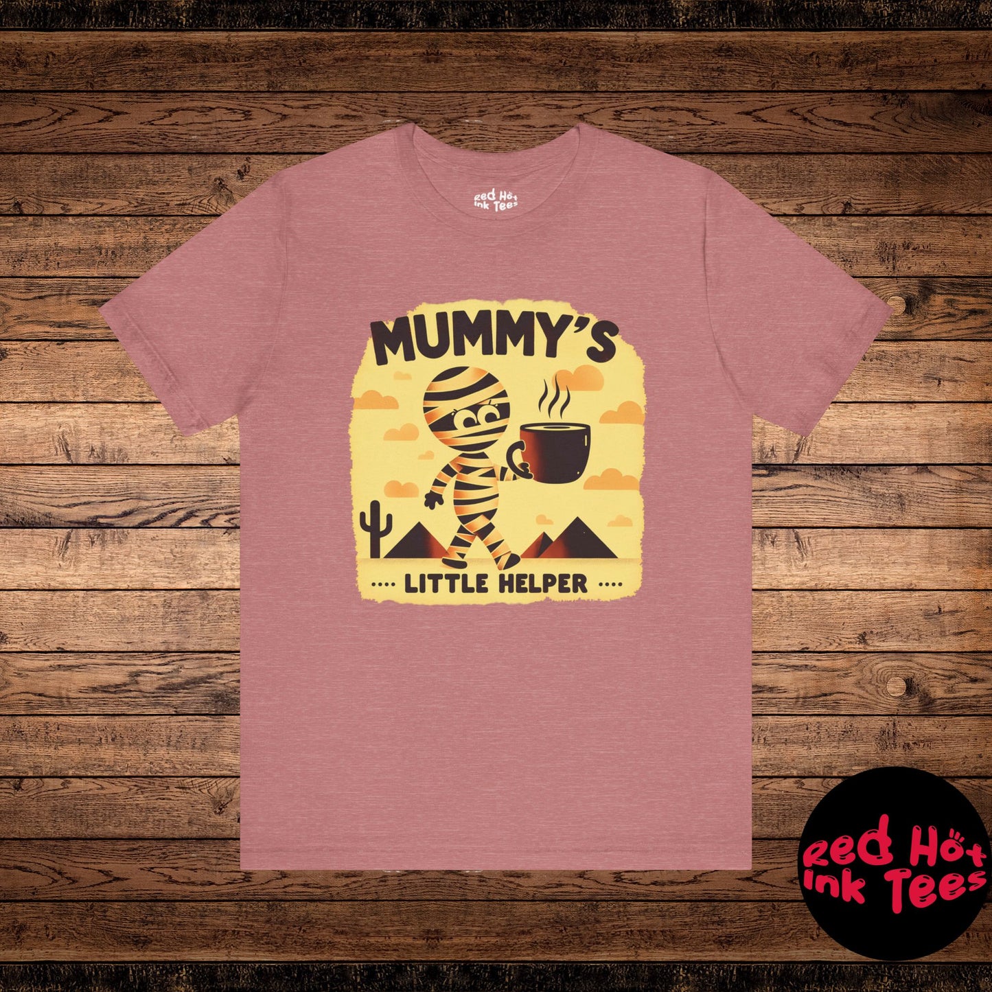 ☕ "Mummy's Little Helper" Cute Halloween Coffee T-Shirt 🧟‍♀️