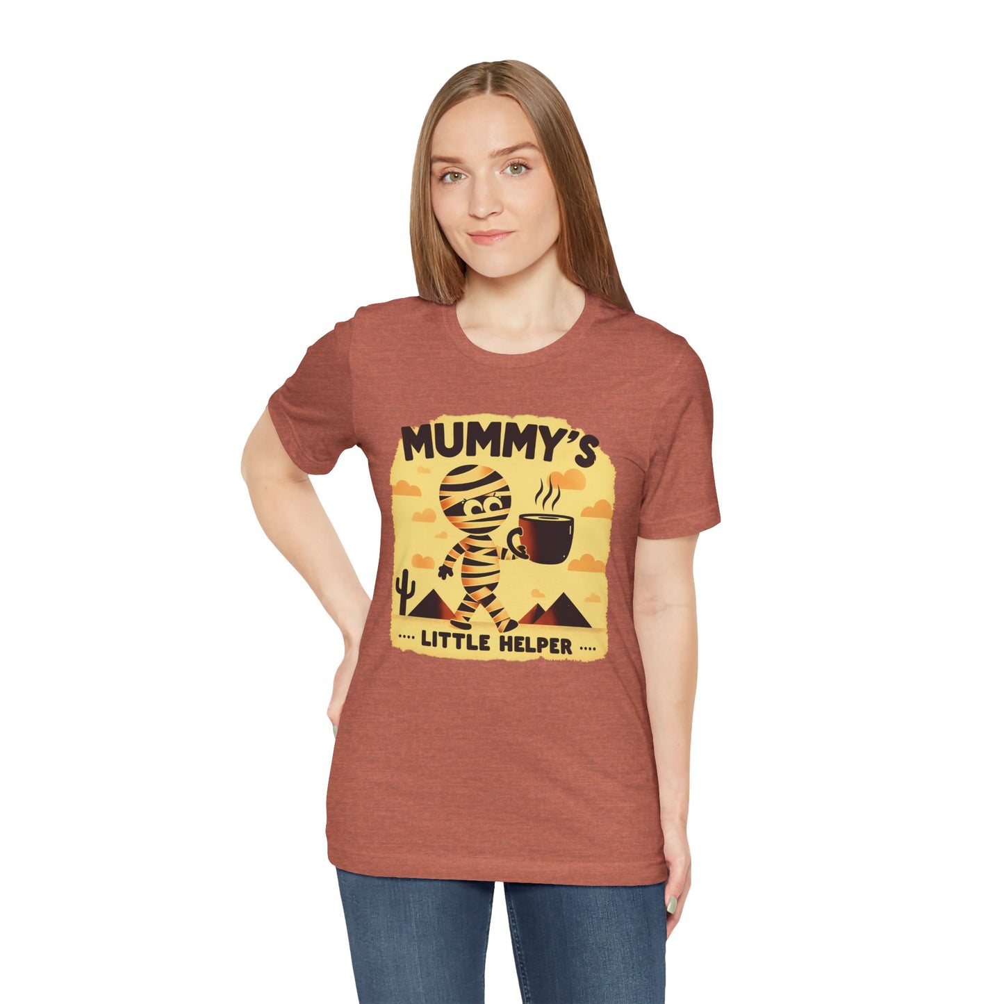 ☕ "Mummy's Little Helper" Cute Halloween Coffee T-Shirt 🧟‍♀️