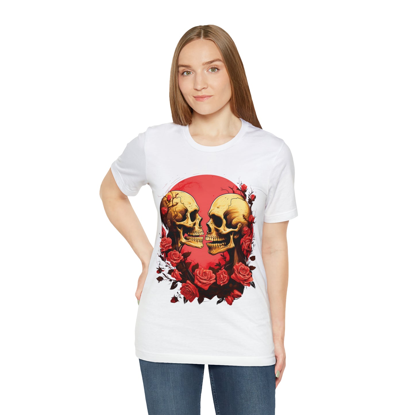 Skeletons' Serenade in Shades of Rose Tee