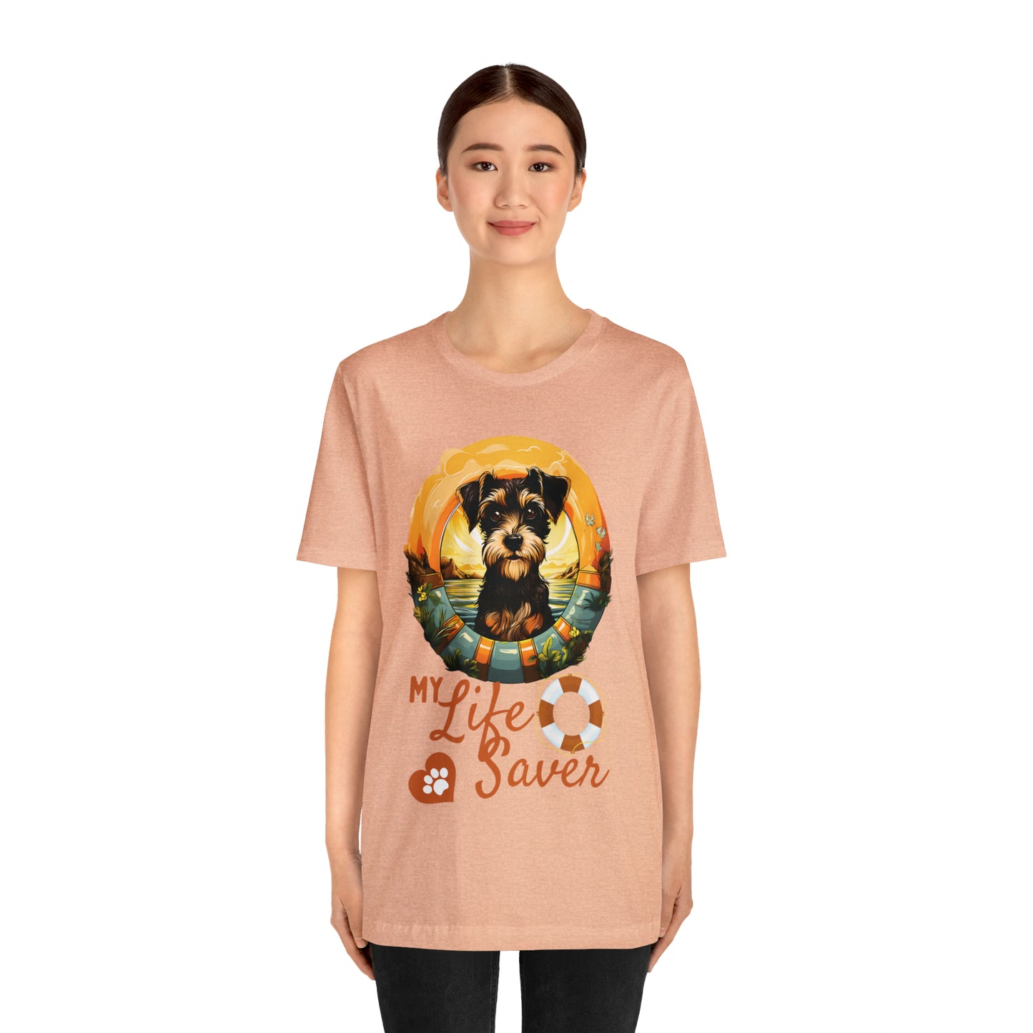 My Life Saver Schnauzer Dog Tee