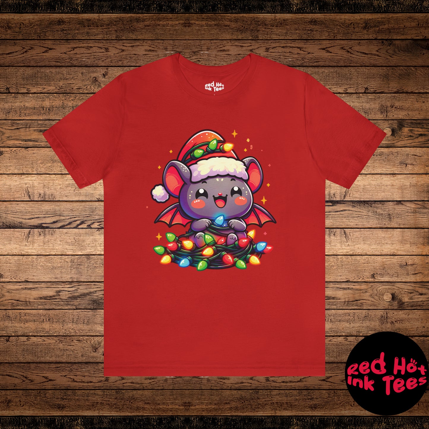 Bat Christmas Entanglement Tee