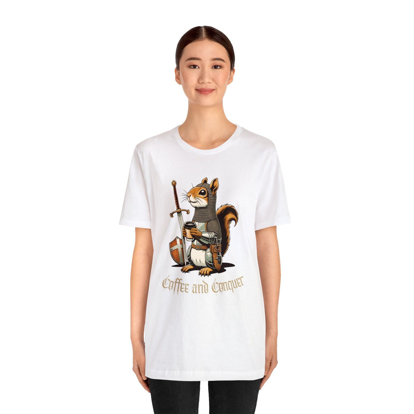 🐿️ Coffee and Conquer Squirrel Tee 🐿️