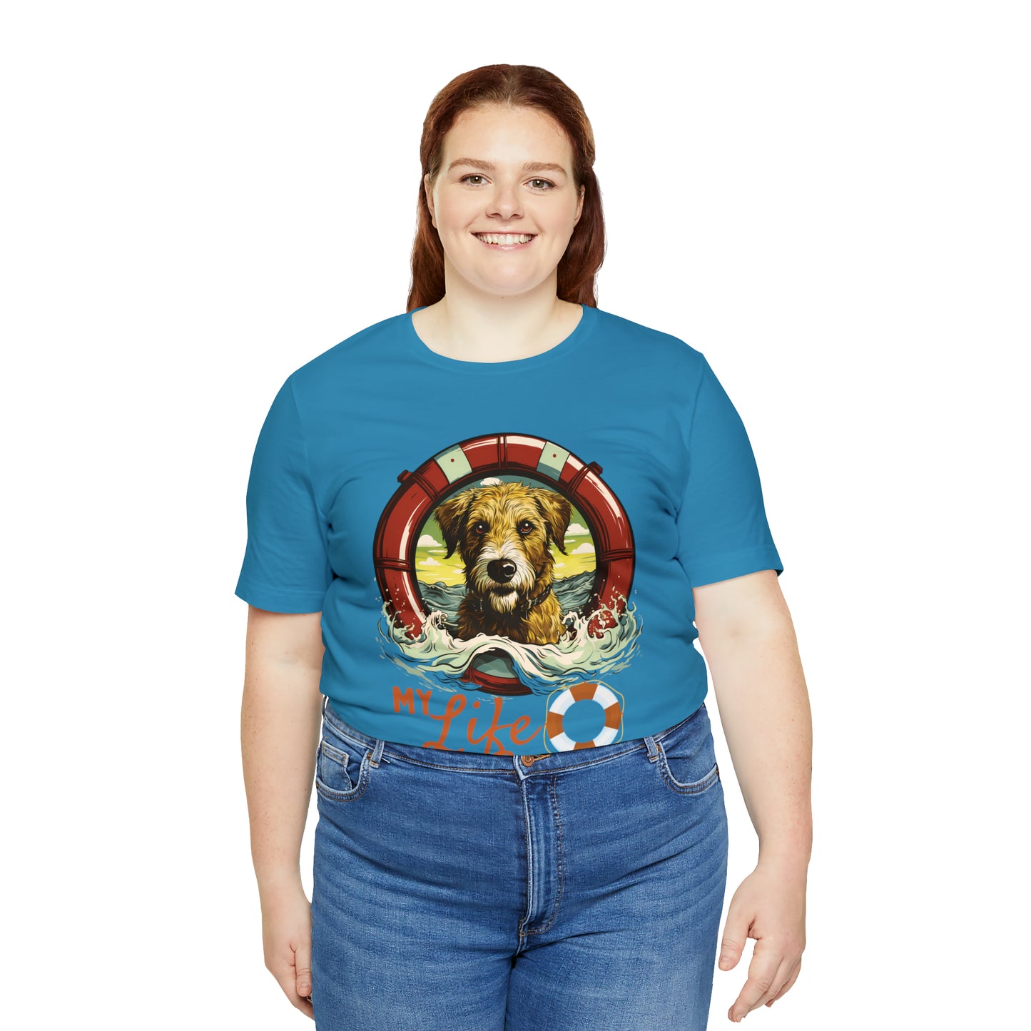 My Life Saver Irish Wolfhound Dog Tee