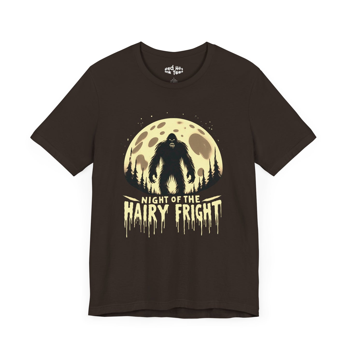 🦶🌕 "Night of the Hairy Fright" Bigfoot Halloween T-Shirt 🎃👻