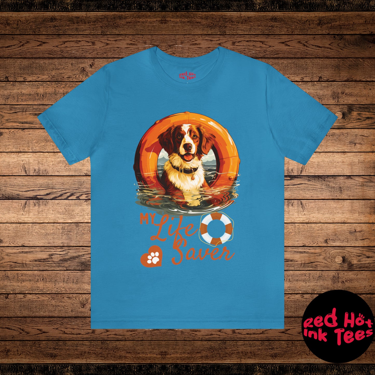 My Life Saver Brittany Dog Tee