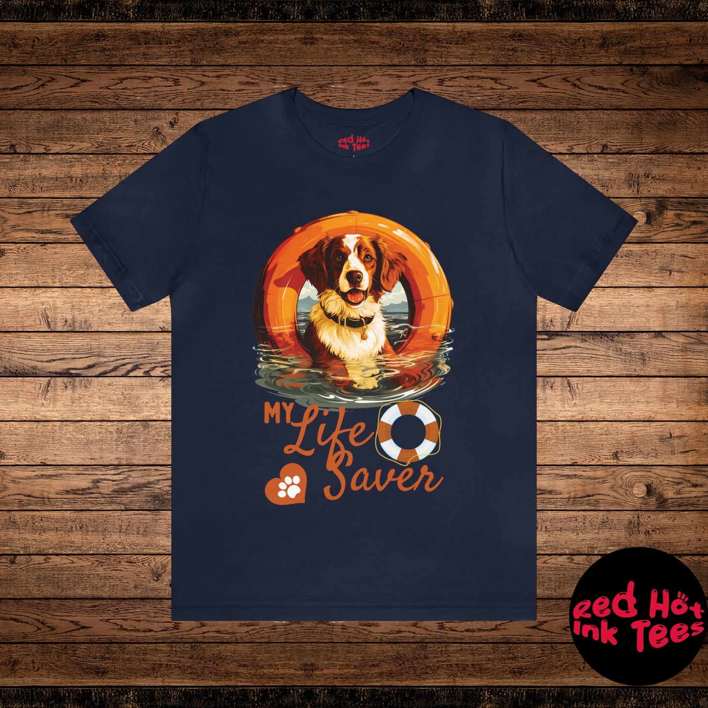 My Life Saver Brittany Dog Tee