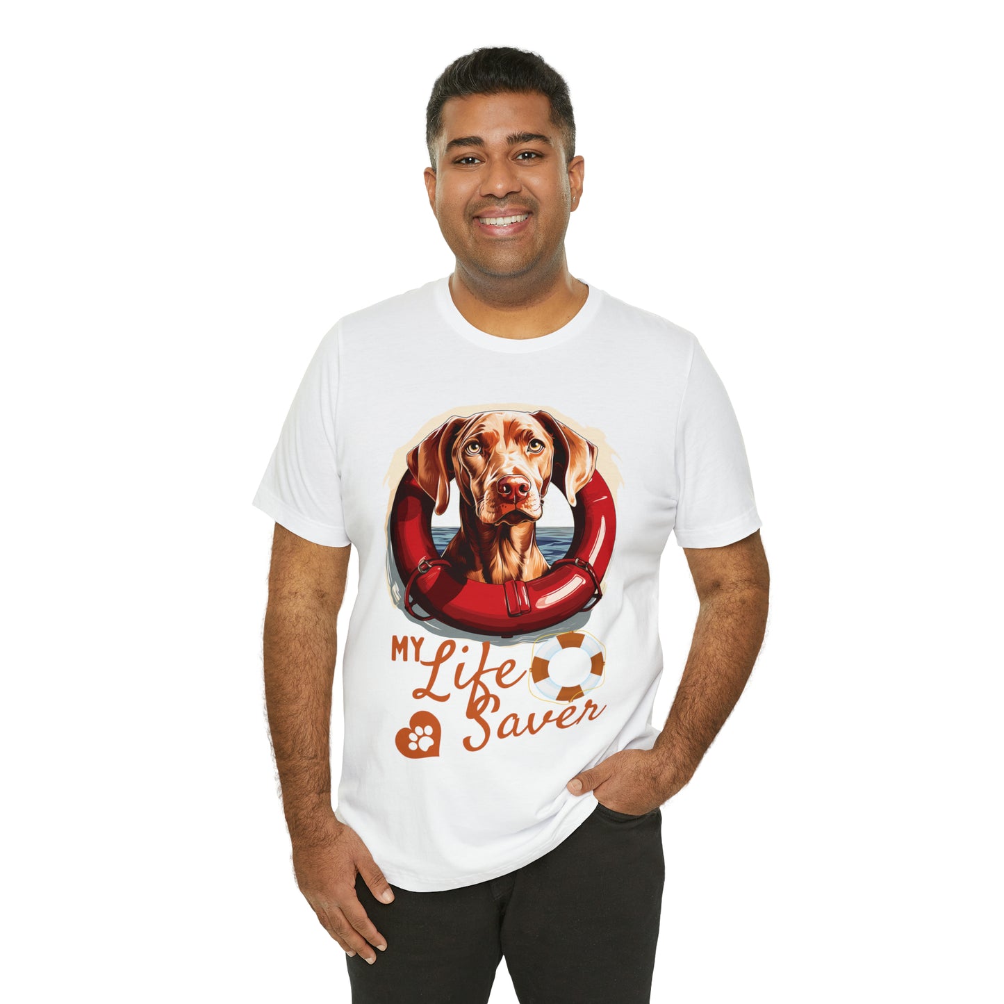 My Life Saver Weimaraner Dog Tee