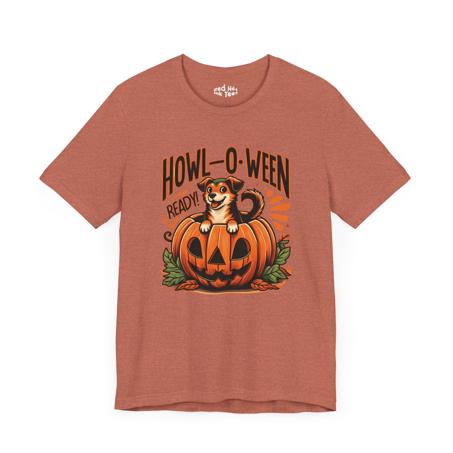 🐶🎃 "Howl-O-Ween Ready" Cute Halloween Dog and Pumpkin T-Shirt 🎃🐾