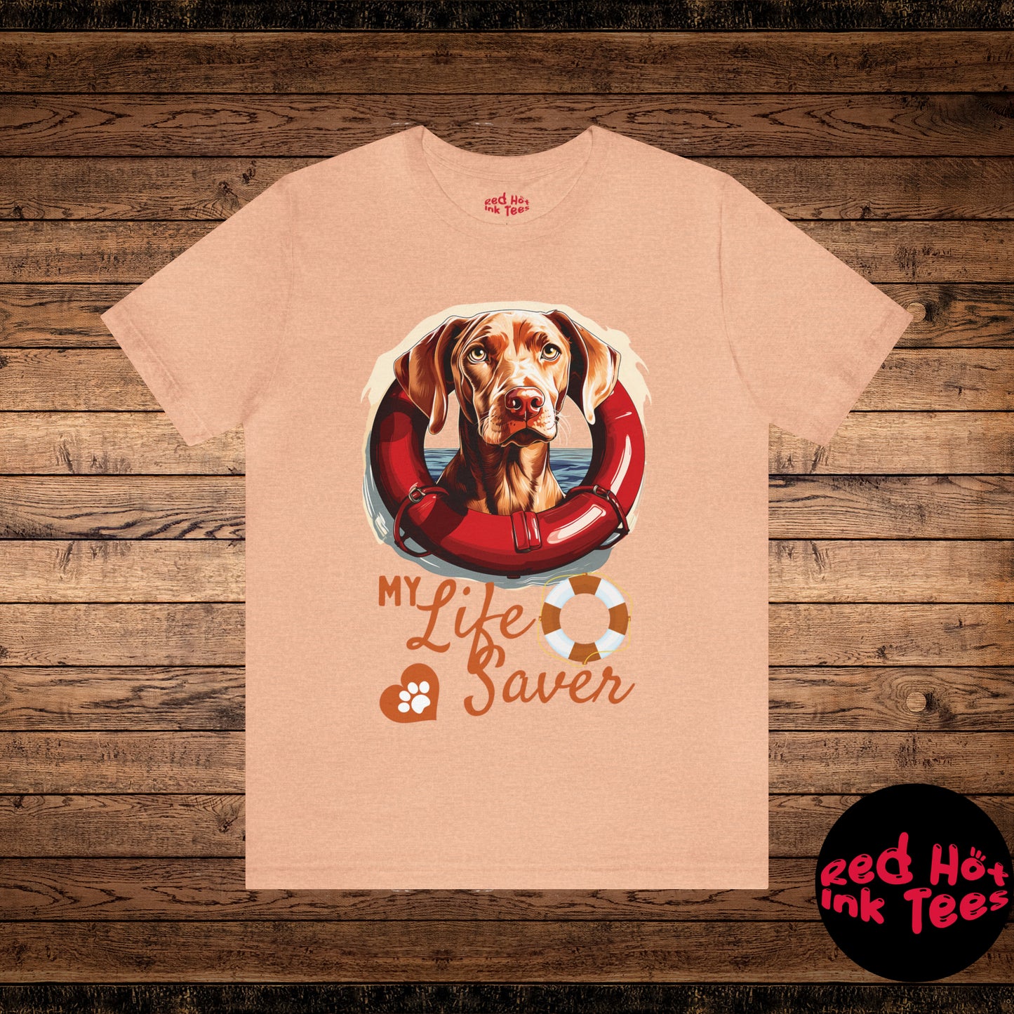 My Life Saver Weimaraner Dog Tee