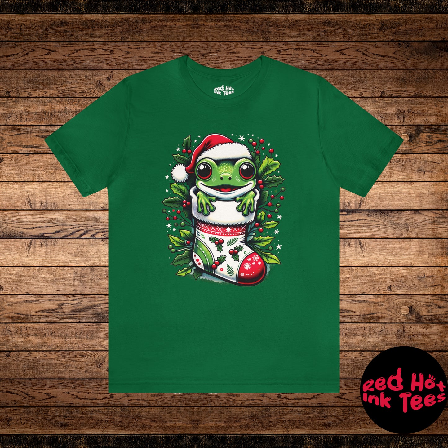 🐸 "Frog Stocking Tee" 🎄