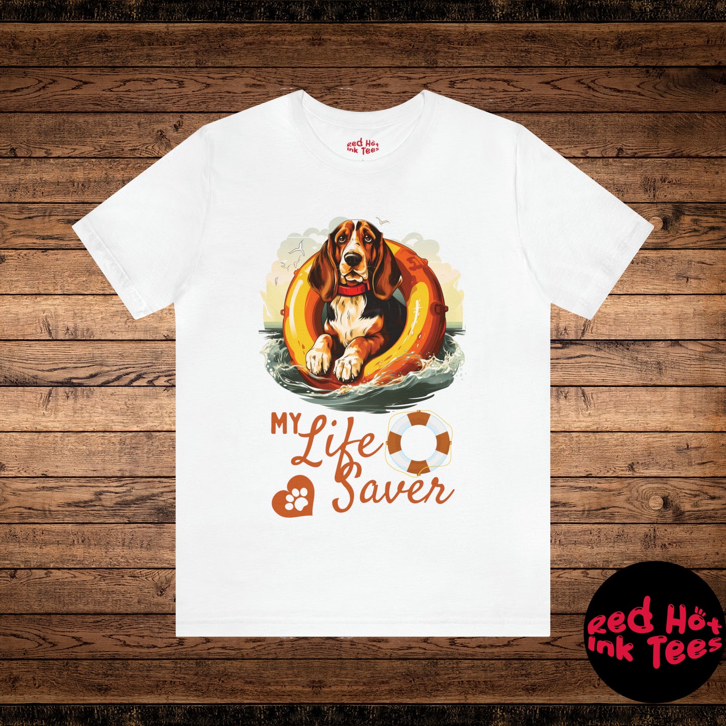 My Life Saver Basset Hound Dog Tee