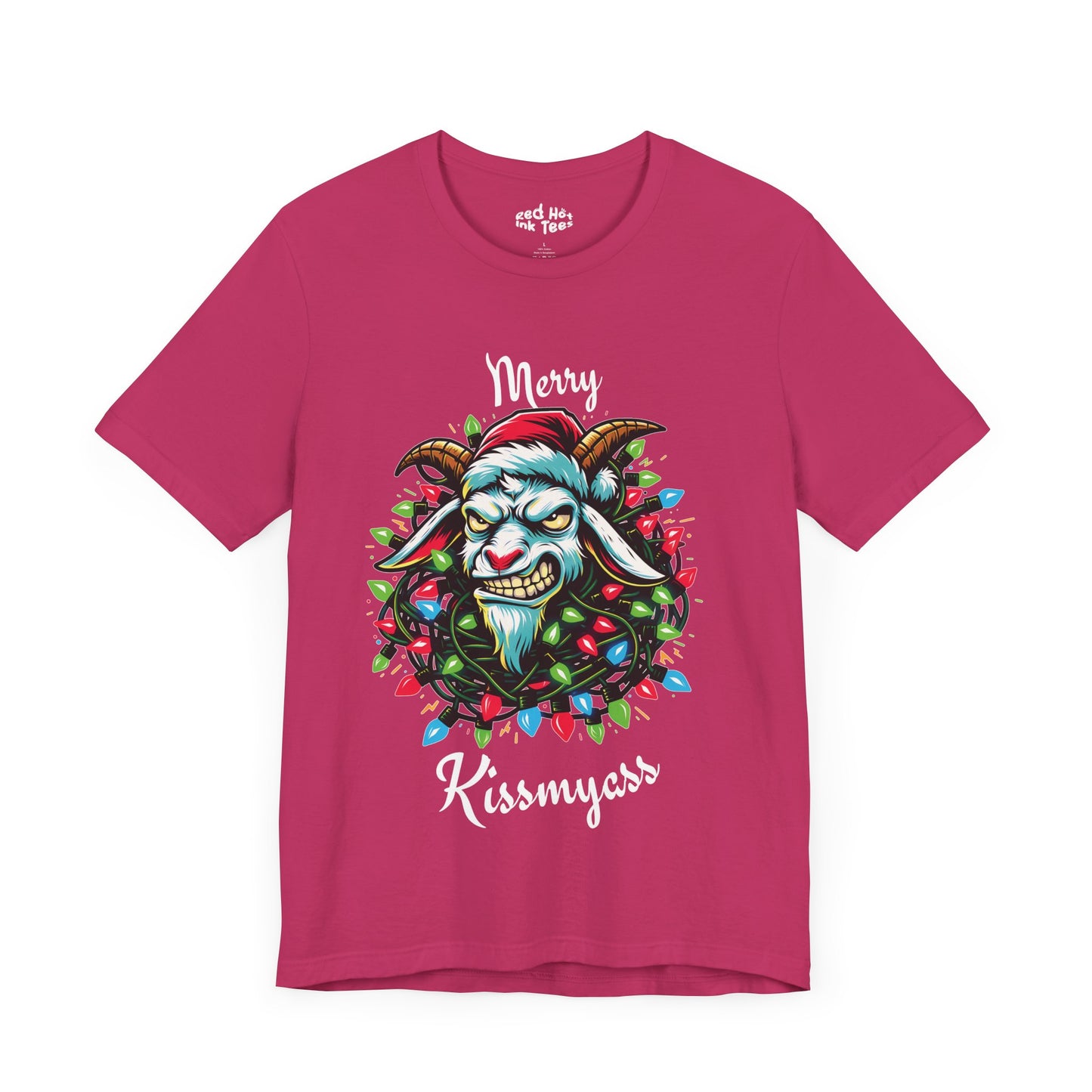 Merry Kissmyass Goat Tee