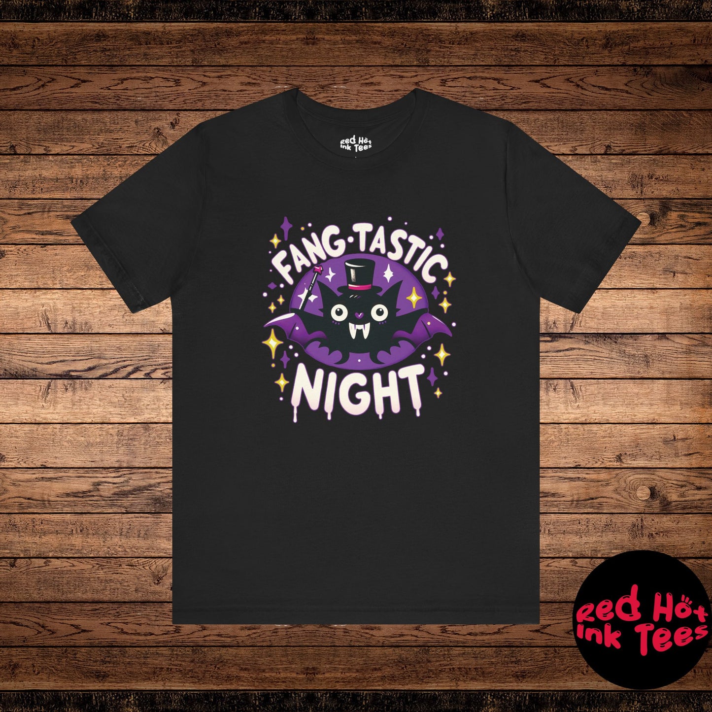 🦇 "Fang-Tastic Night" Cute Halloween Bat T-Shirt 🎃