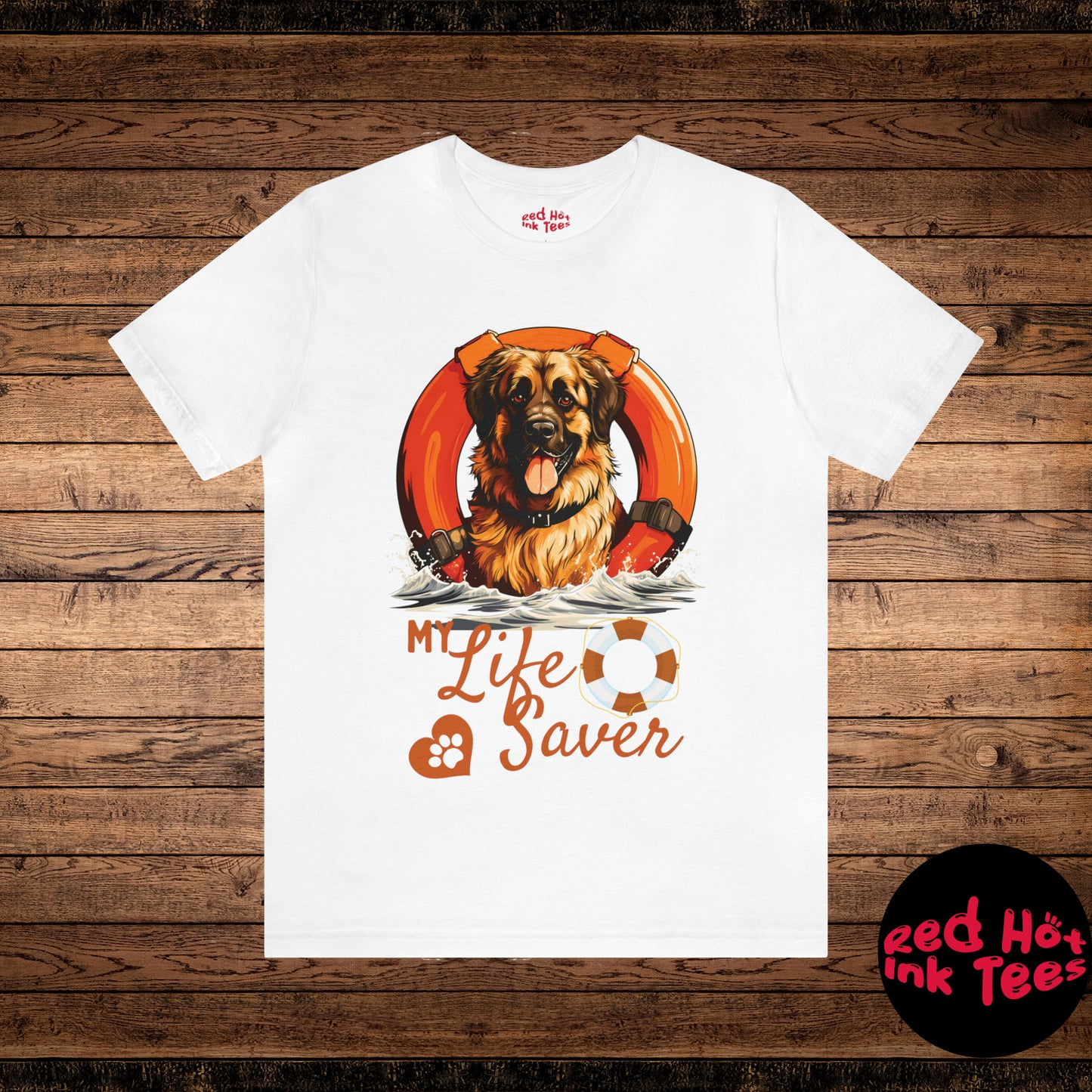 My Life Saver Leonberger Dog Tee