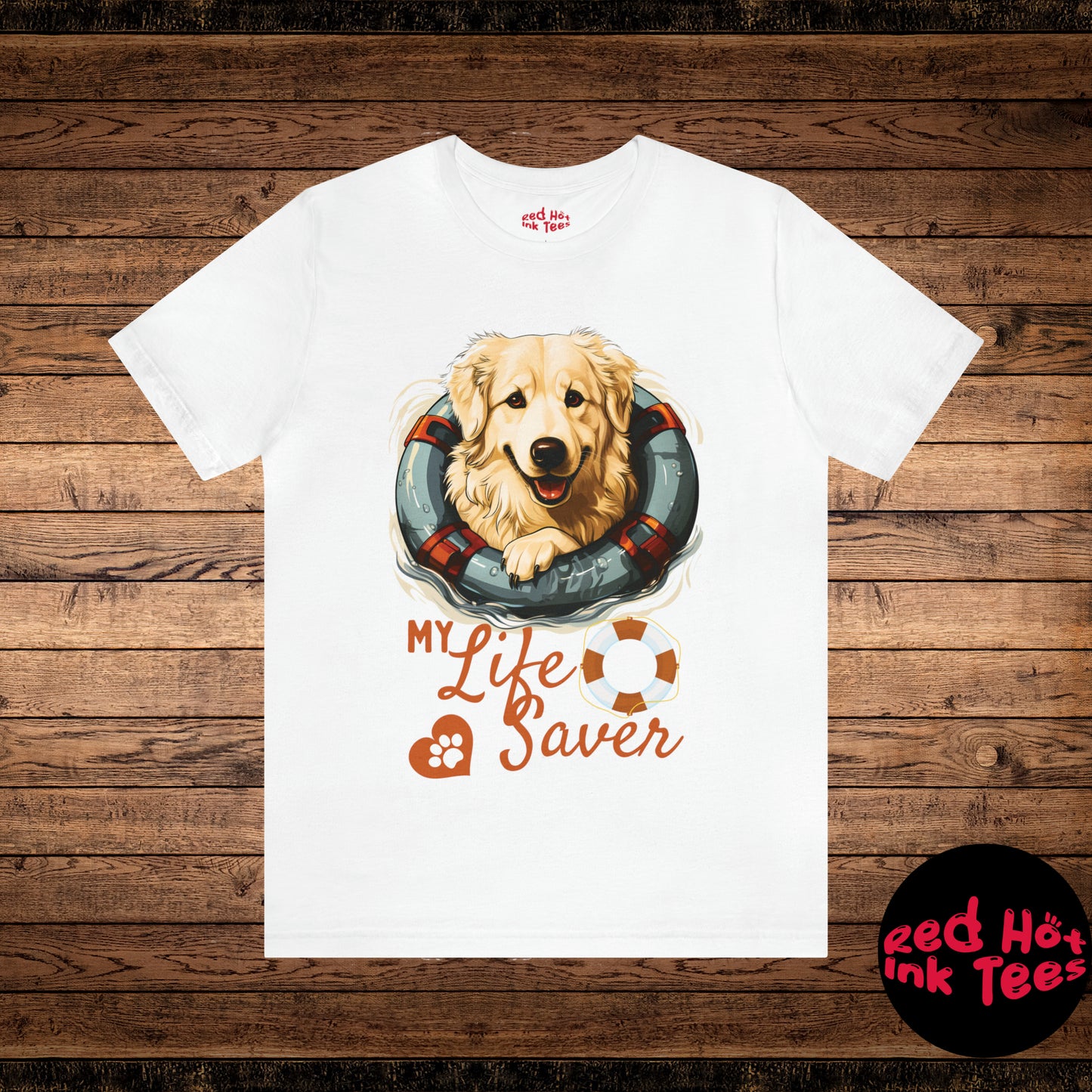 My Life Saver Great Pyrenees Dog Tee