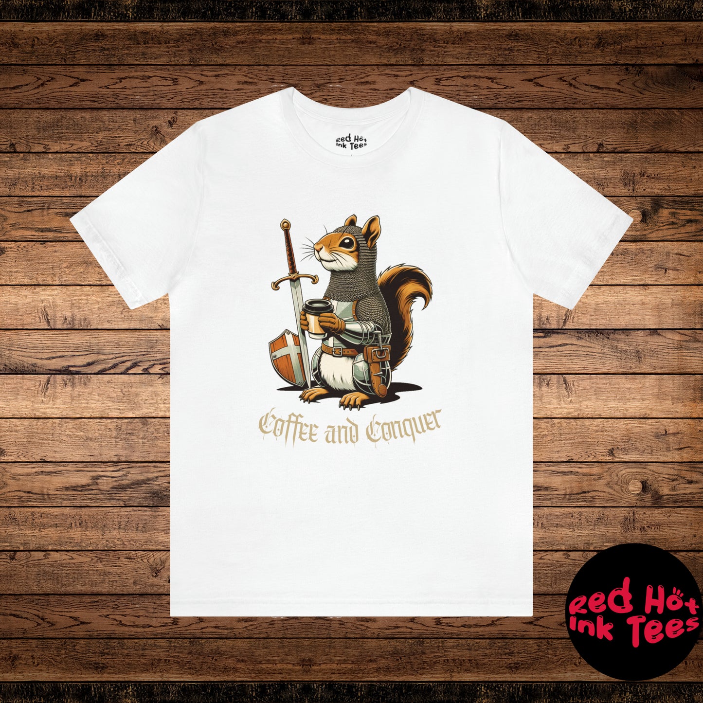 🐿️ Coffee and Conquer Squirrel Tee 🐿️