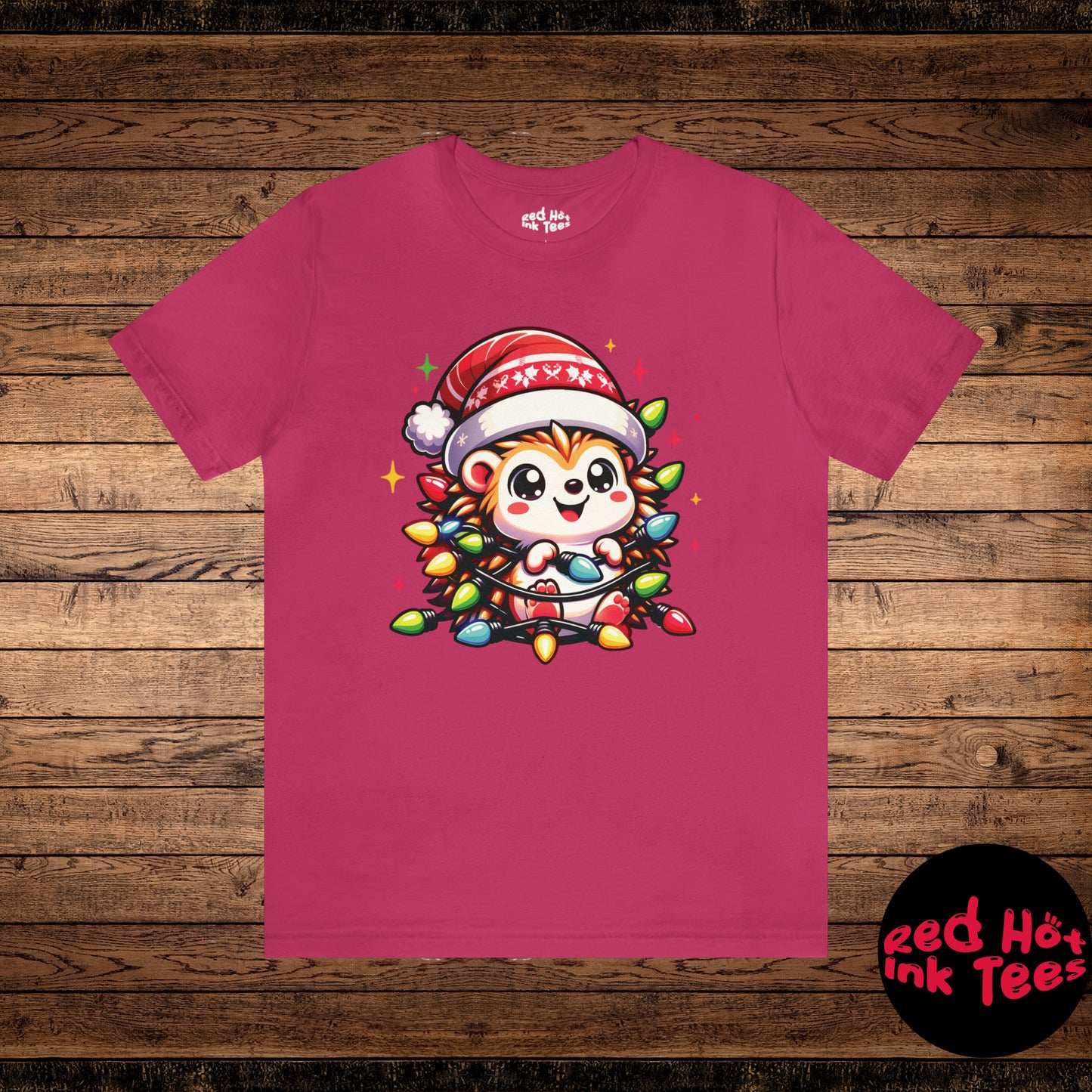 Hedgehog Christmas Entanglement Tee