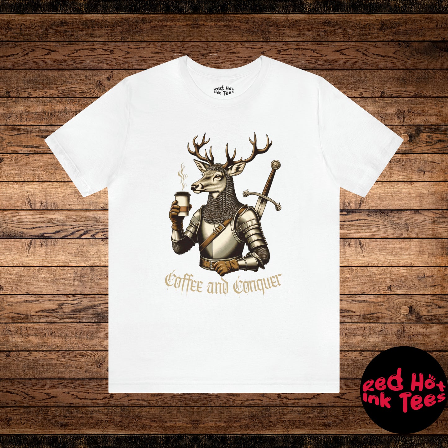 🦌 Coffee and Conquer Deer Tee 🦌