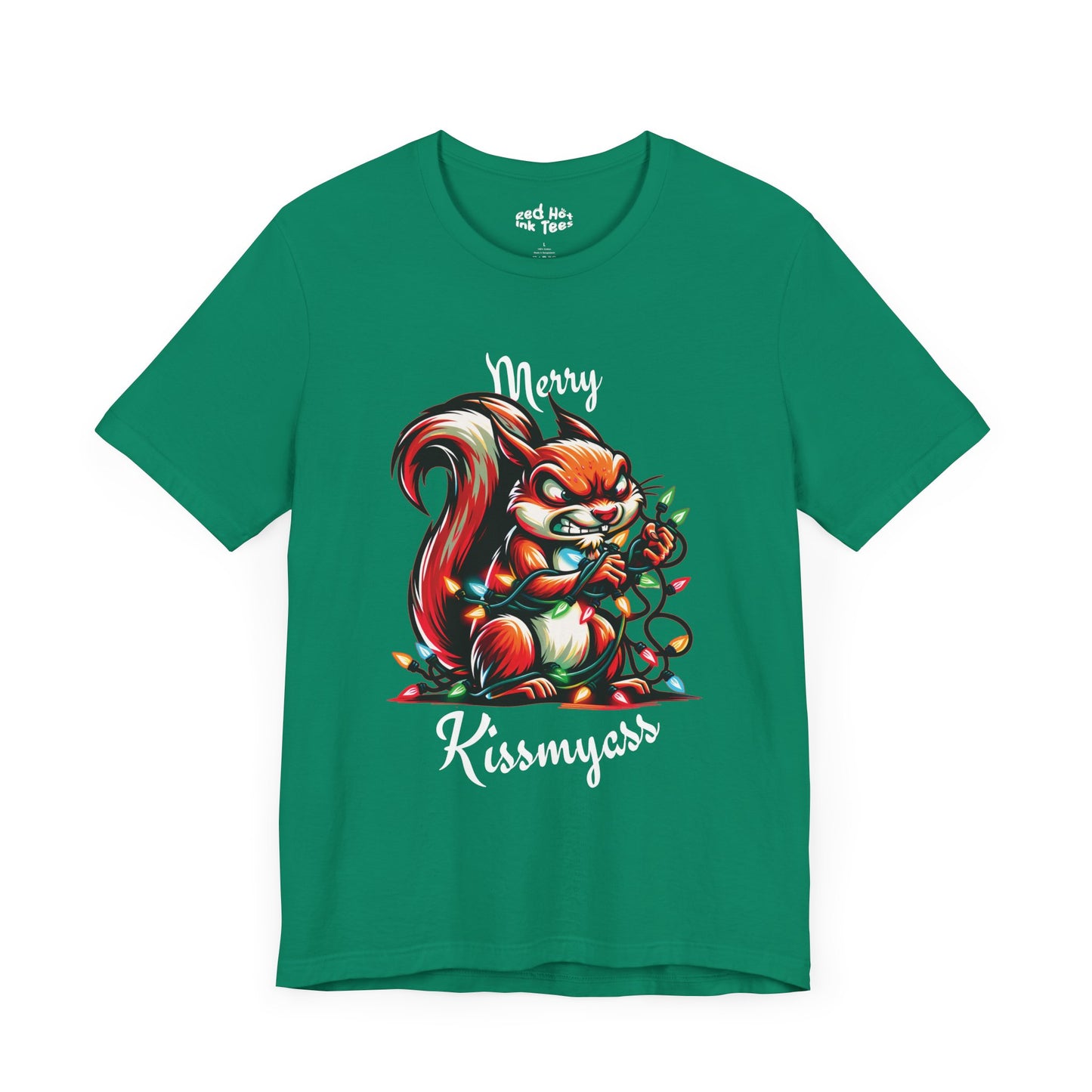 Merry Kissmyass Squirrel Tee