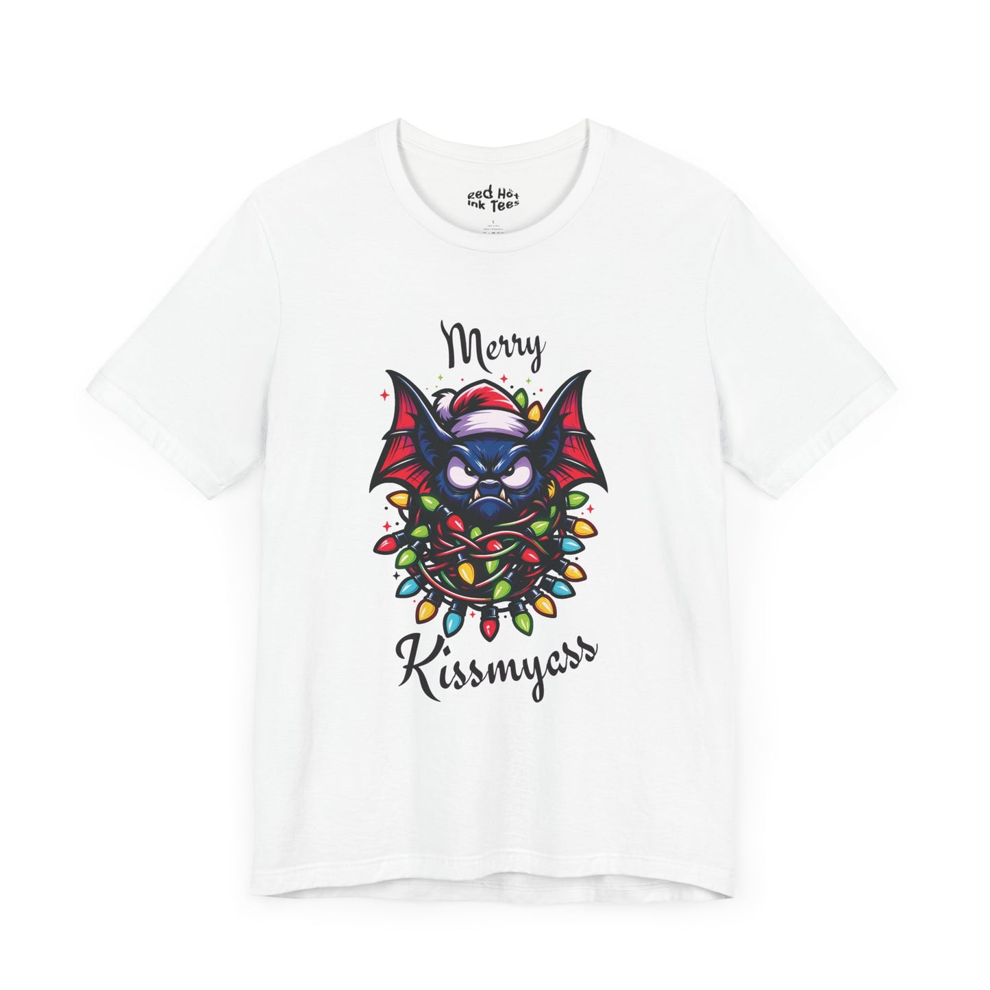 Merry Kissmyass Bat Tee