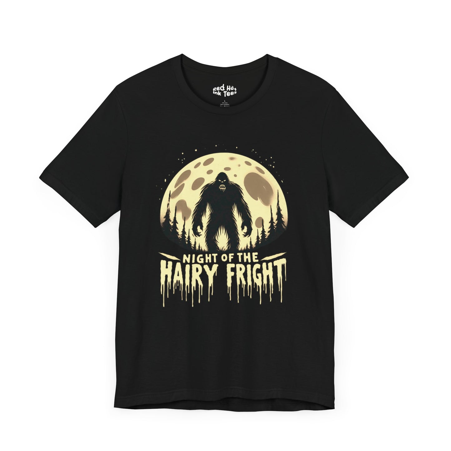 🦶🌕 "Night of the Hairy Fright" Bigfoot Halloween T-Shirt 🎃👻