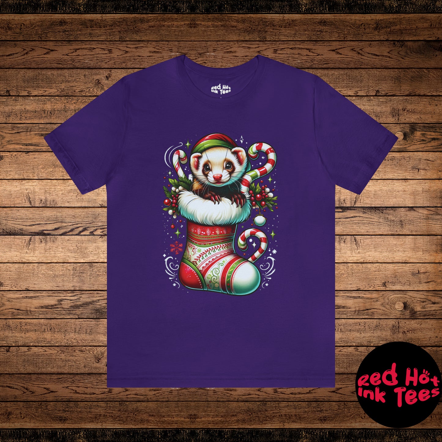 🎄 "Ferret Stocking Tee" 🐾