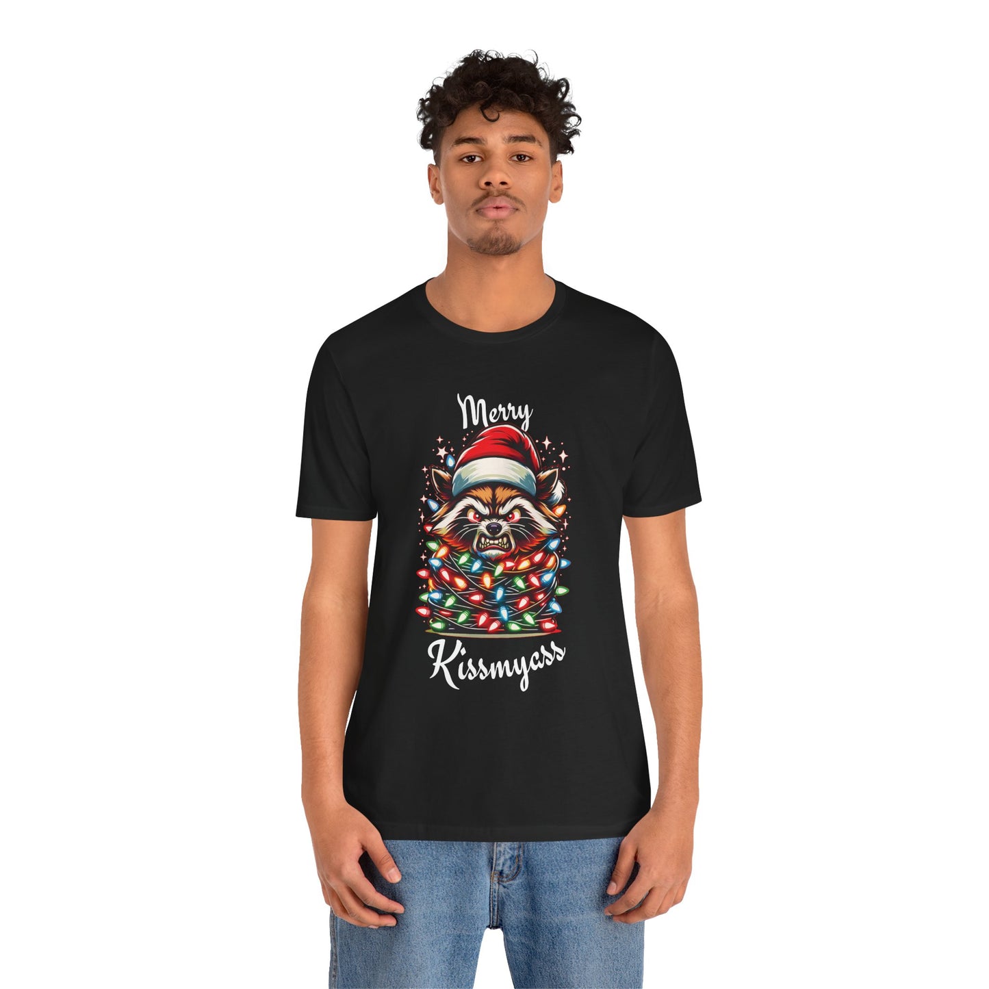 Merry Kissmyass Raccoon Tee