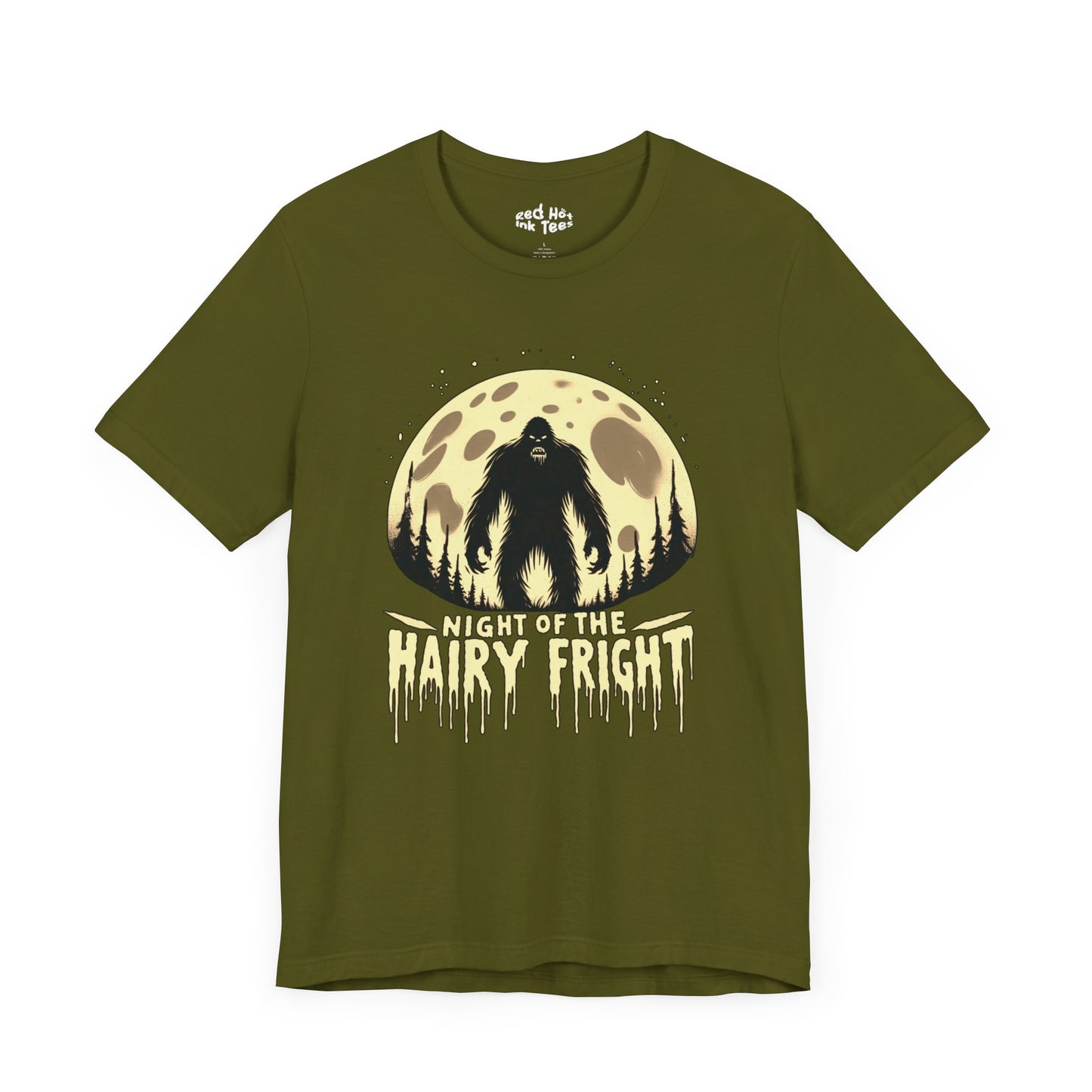 🦶🌕 "Night of the Hairy Fright" Bigfoot Halloween T-Shirt 🎃👻