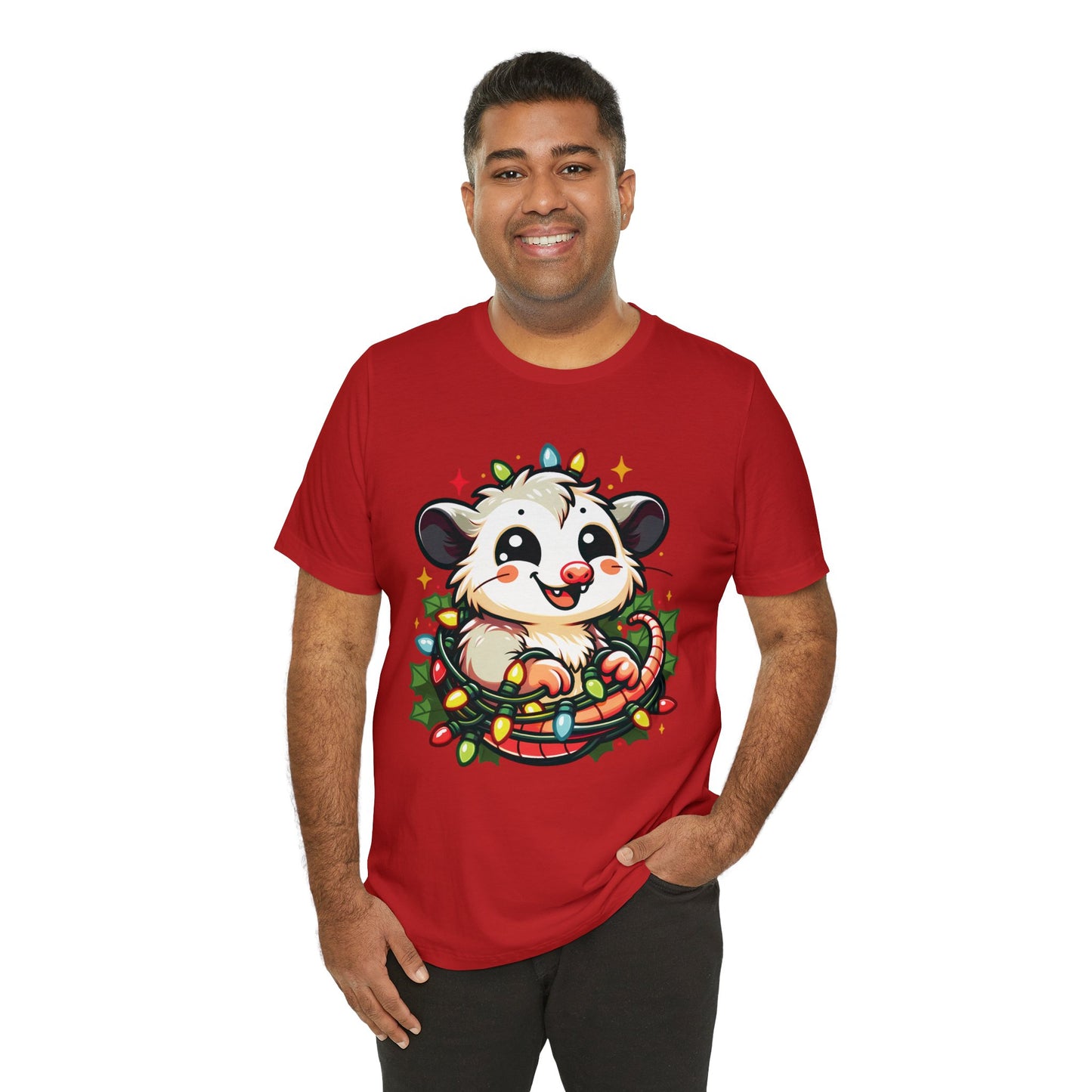 Opossum Christmas Entanglement Tee