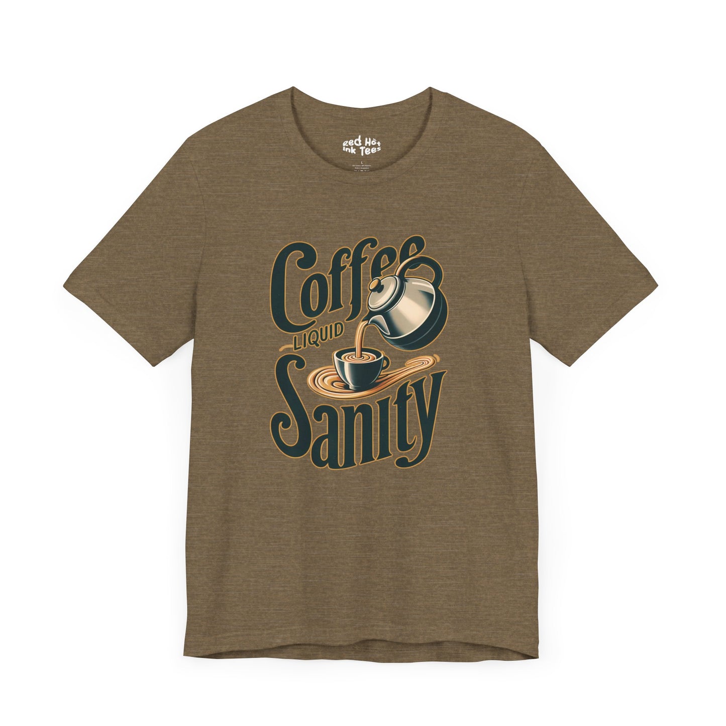 ☕ "Coffee: Liquid Sanity" Retro Coffee T-Shirt ☕