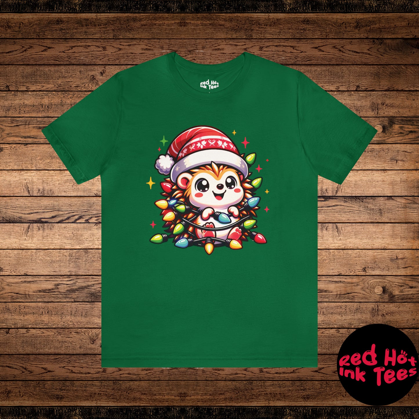 Hedgehog Christmas Entanglement Tee