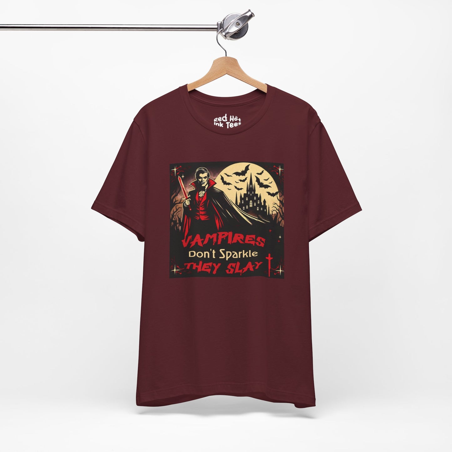 🧛‍♂️ "Vampires Don't Sparkle, They Slay" Fierce Vampire T-Shirt 🩸