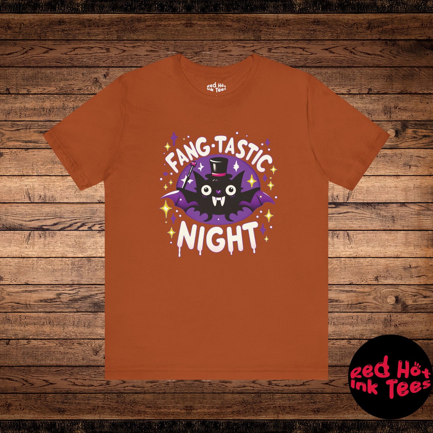 🦇 "Fang-Tastic Night" Cute Halloween Bat T-Shirt 🎃