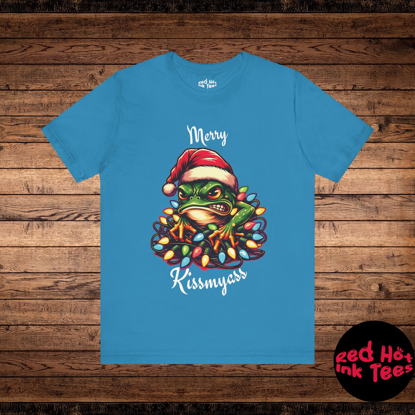 Merry Kissmyass Frog Tee